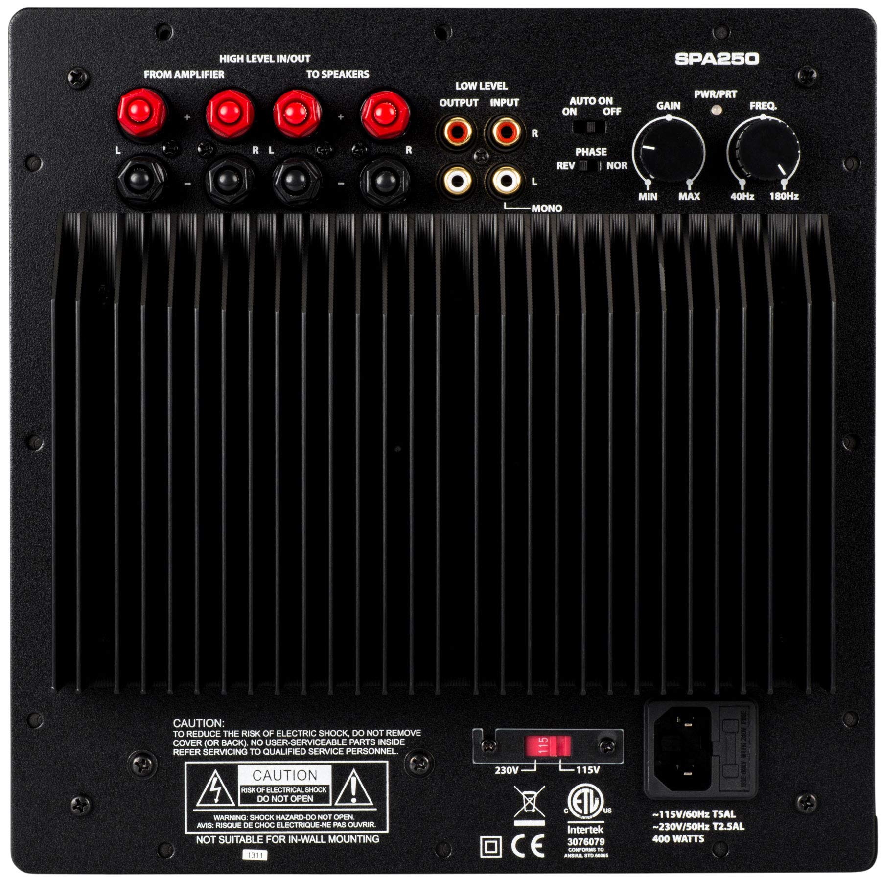 Dayton Audio Spa250 250 Watt Subwoofer Plate Amplifier