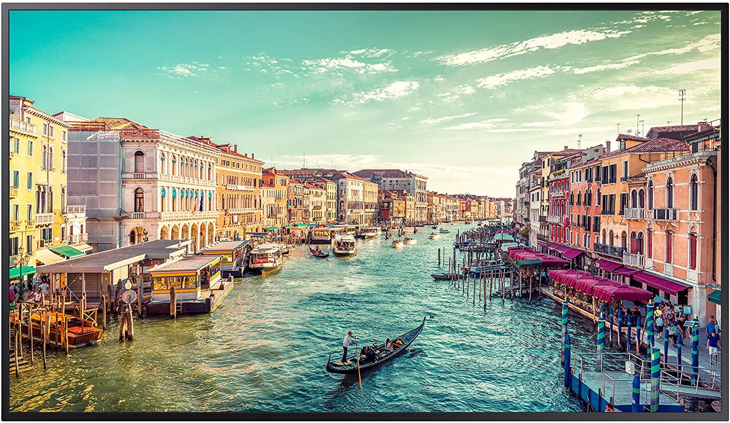 SAMSUNG Business QM75R 75 inch 4K UHD 3840x2160 24/7 Commercial Signage LED Display for Business, HDMI, Wi-Fi, and 3-Year WRNTY,