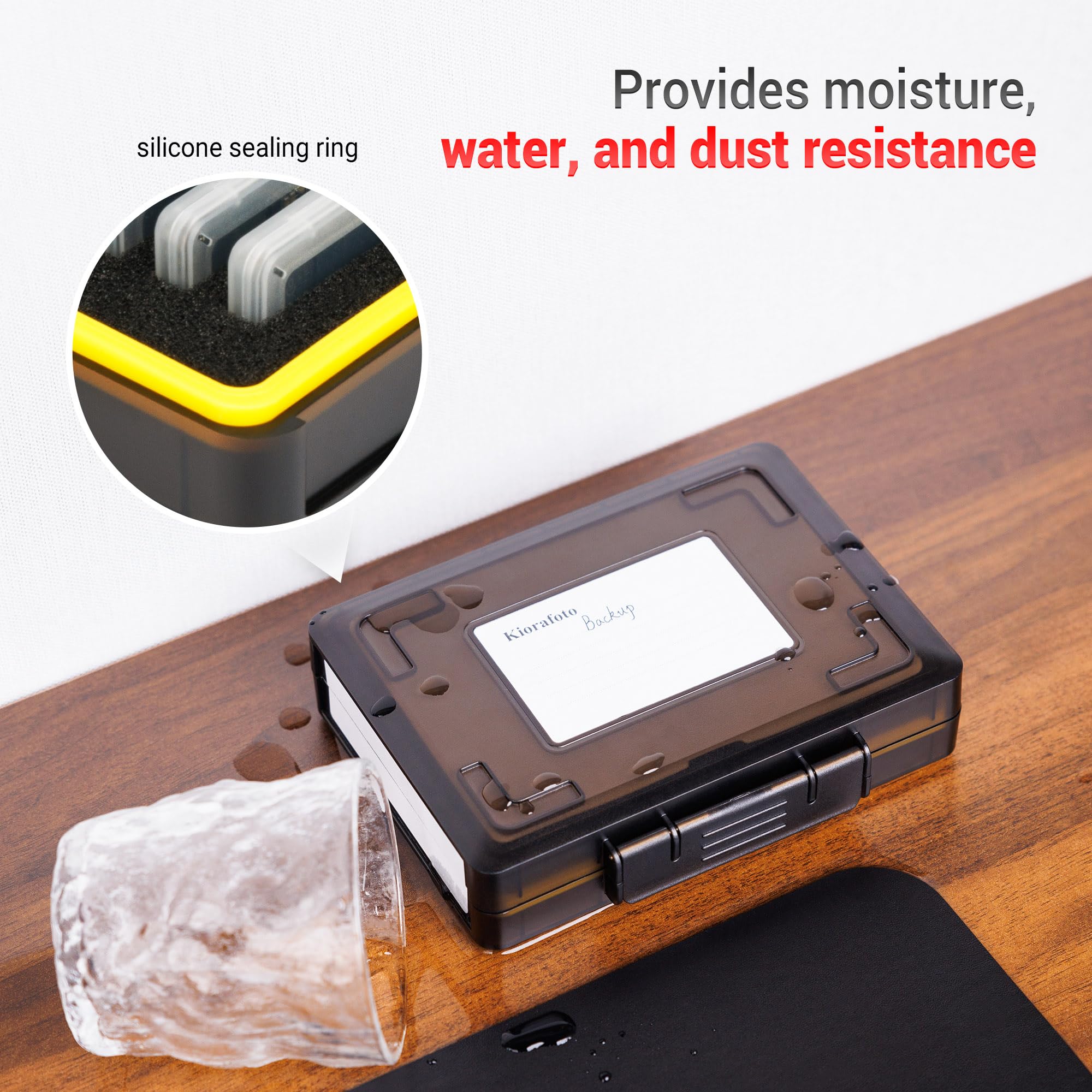 Dual Protect Hard M.2 Ssd Holder With 12 Pcs Individual Clear M.2 Nvme Case For M.2 2280 2260 2242 2230 Ssds Storage, Water Resi