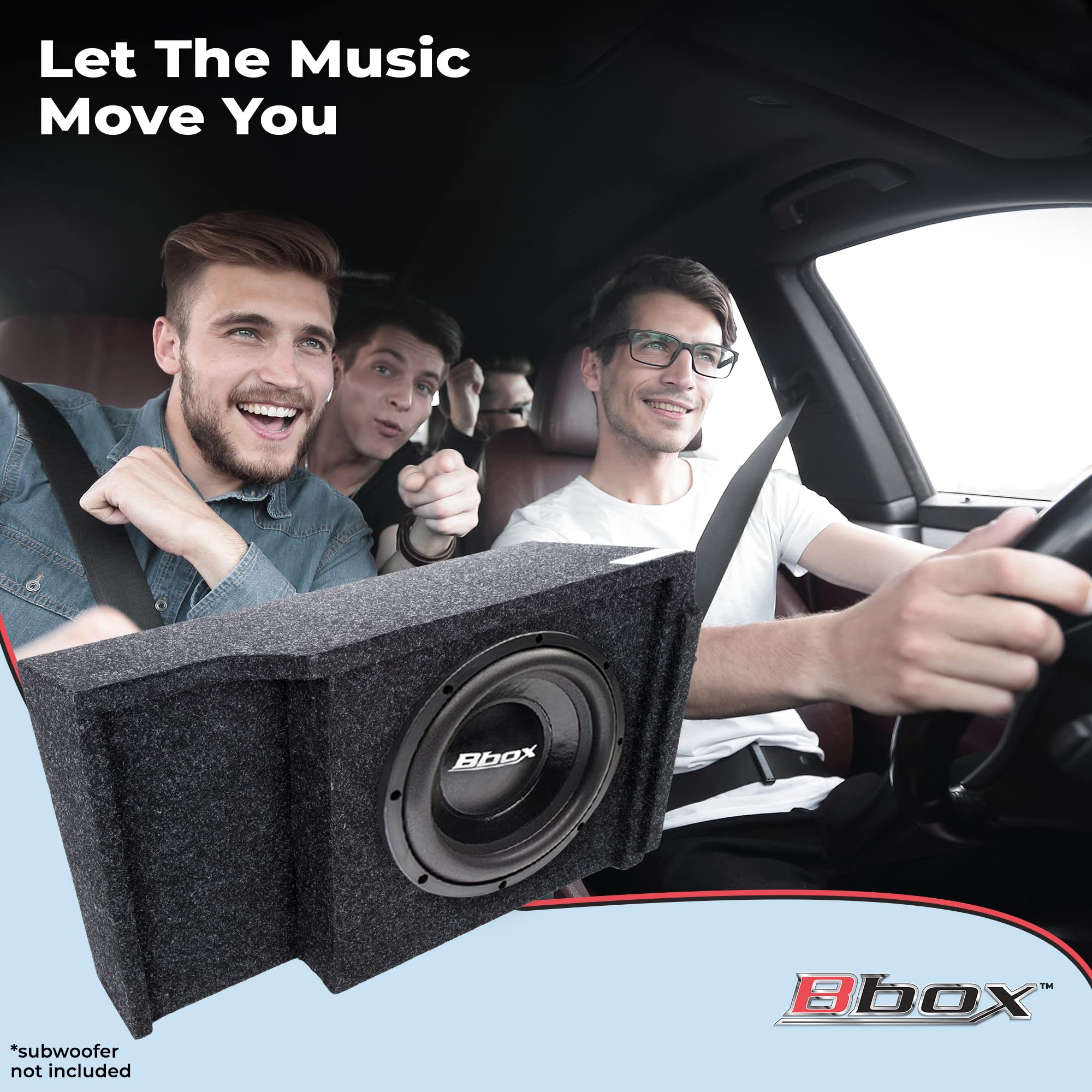 Bbox Single Sealed 12 Inch Subwoofer Enclosure   Accu Tuned Sealed Subwoofer Boxes   Subwoofer Box Improves Audio Quality, Sound