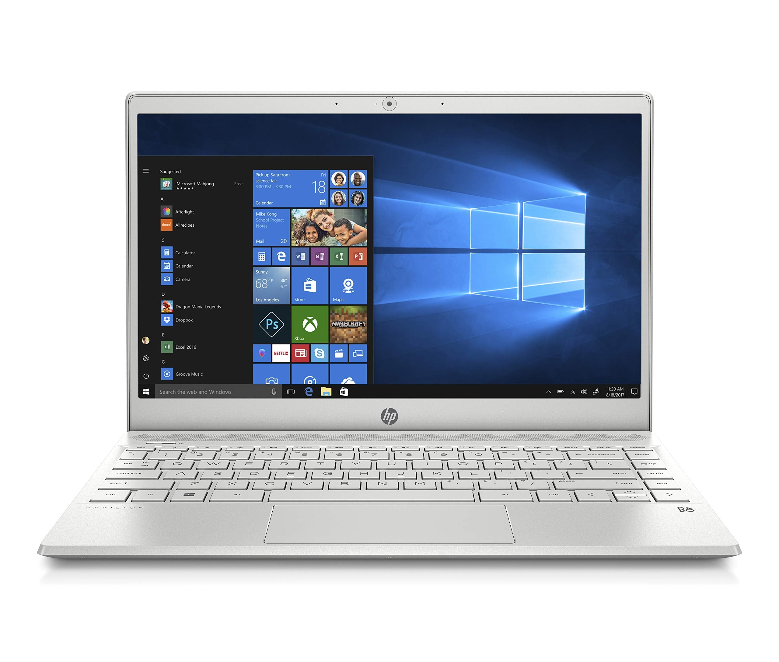 HP Pavilion 13-inch Light and Thin Laptop Intel Core i5-8265U Processor, 8 GB SDRAM Memory, 256 GB Solid-State Drive, Windows 10