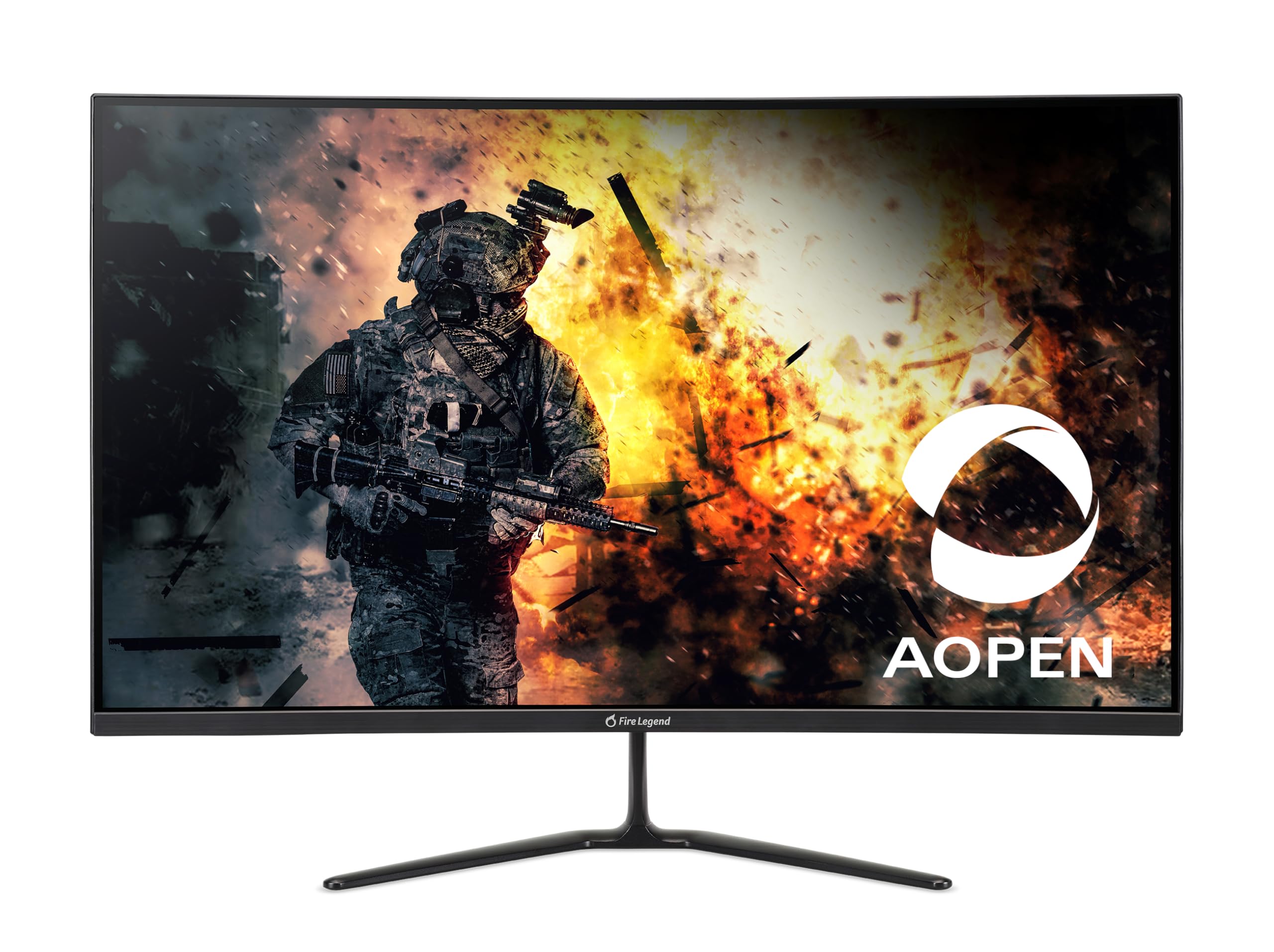 Aopen By Acer 32Hc5Qr S3Biipx 31.5' Full Hd 1920 X 1080 16:9 Curved Gaming Monitor | Amd Freesync Premium | 180Hz | 1Ms Tvr | Adjustable Tilt | Vesa Mountable | 1 X Display Port 1.4 & 2 X Hdmi 2.0