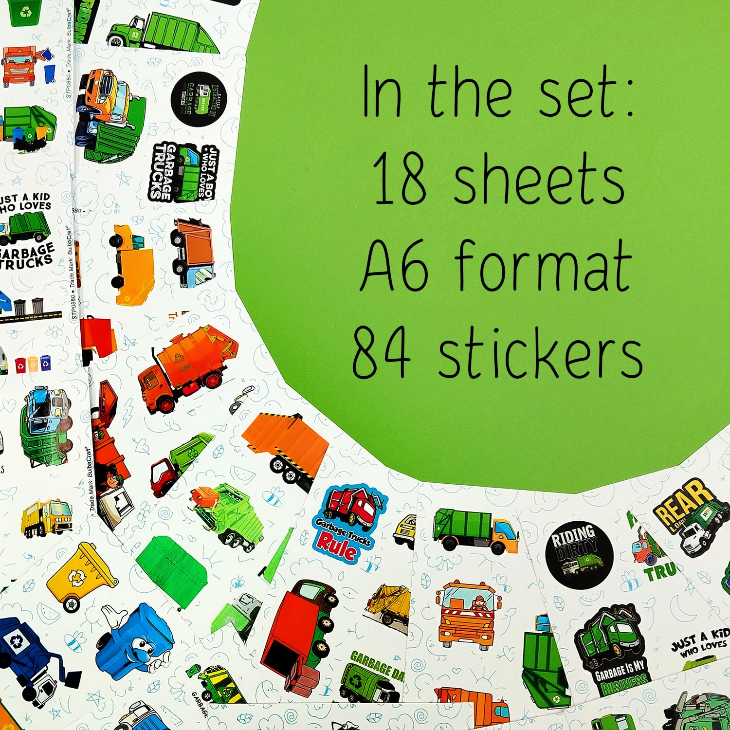 Garbage Truck Stickers, Trash Truck Stickers, Garbage Truck Party Favors, Birthday Decorations & Supplies, Trash Truck S For Boy