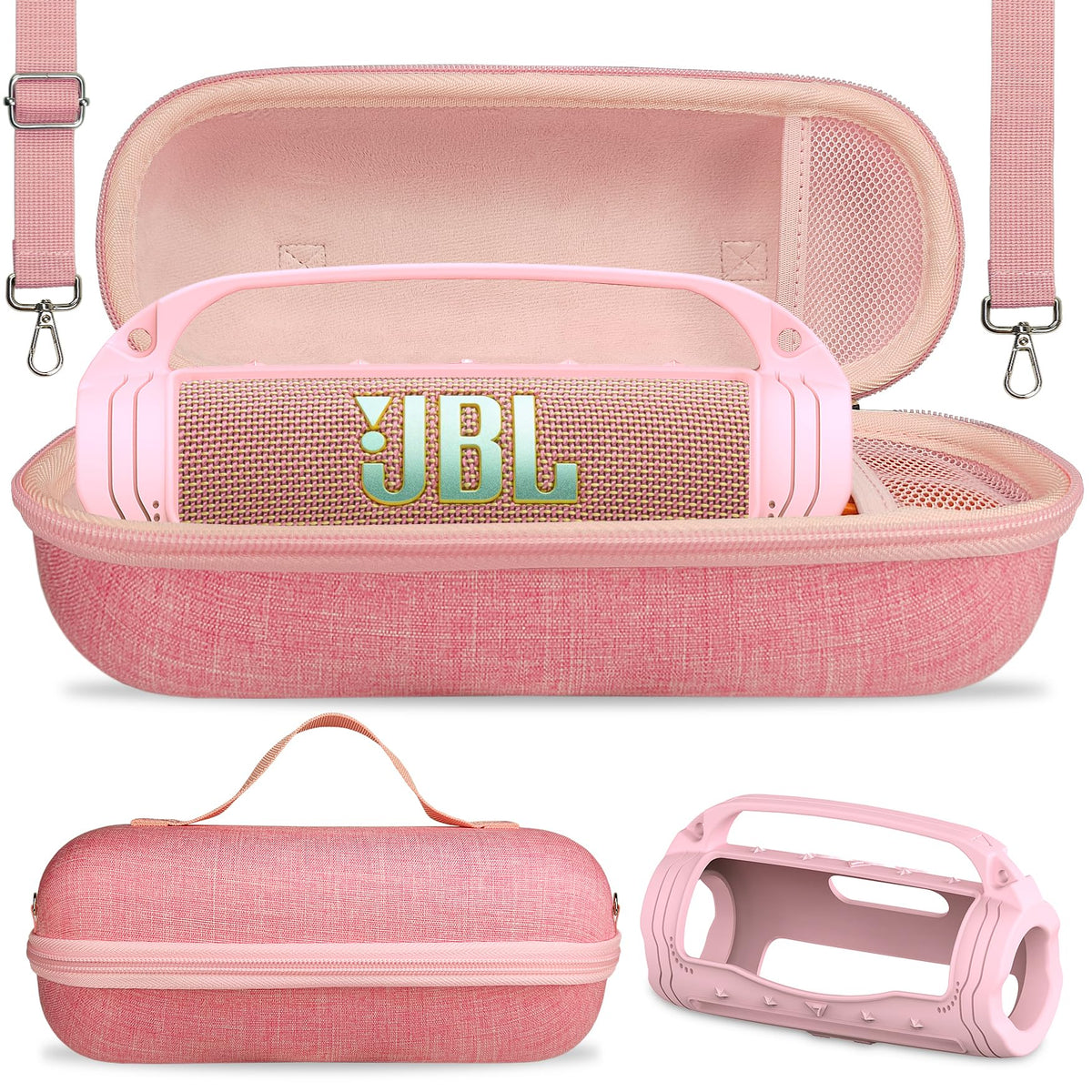 Jchpine Silicone Cover And Hard Case For Jbl Flip 7 Portable Bluetooth Speaker Accessories, Protection For Jbl Flip 7 Ai Sound B