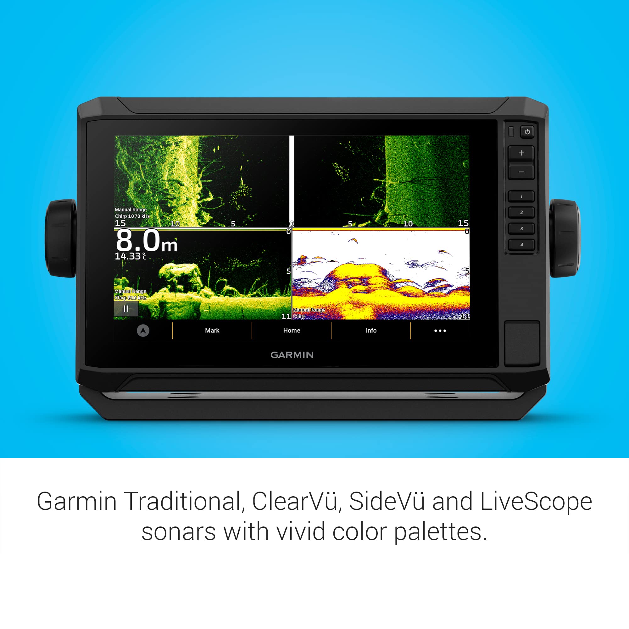 Garmin Echomap Uhd2 95Sv With Gt56 Transducer, 9'' Touchscreen Chartplotter, Garmin Navionics+ Canada Inland And Coastal