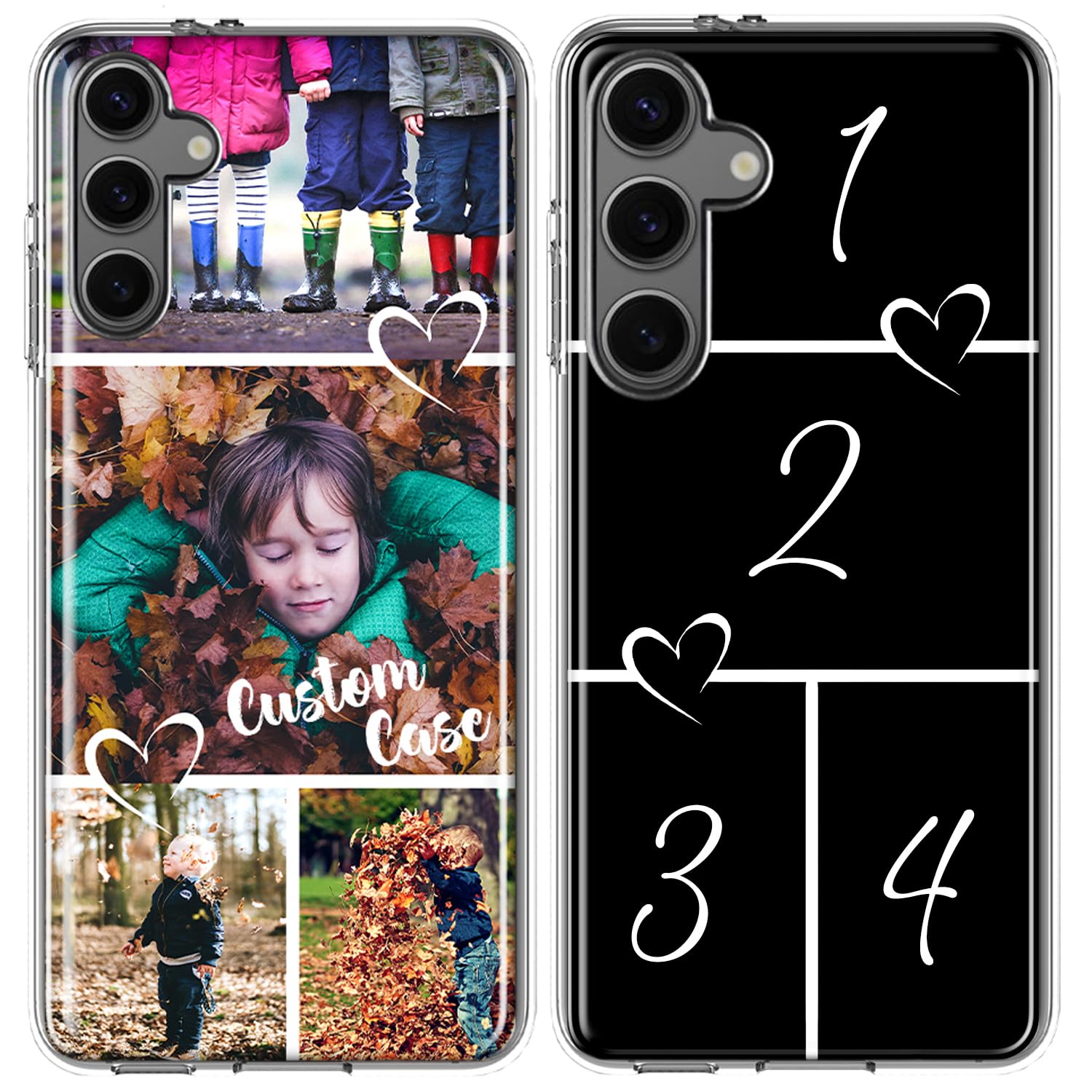 Mundaze - Custom Phone Case For Samsung Galaxy A16 5G - Personalized Collage Multiple Photos Cover, Design Your Own - Perfect Cu