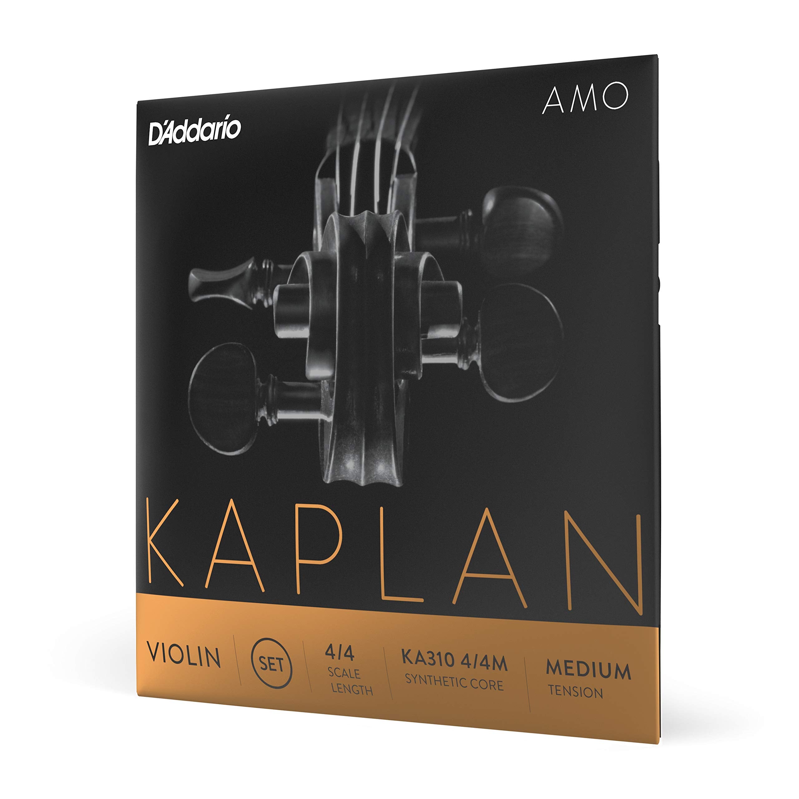 D'Addario Kaplan Amo Violin Strings   Full Set   Ka310 4/4M   Violin Strings   4/4 Scale, Medium Tension