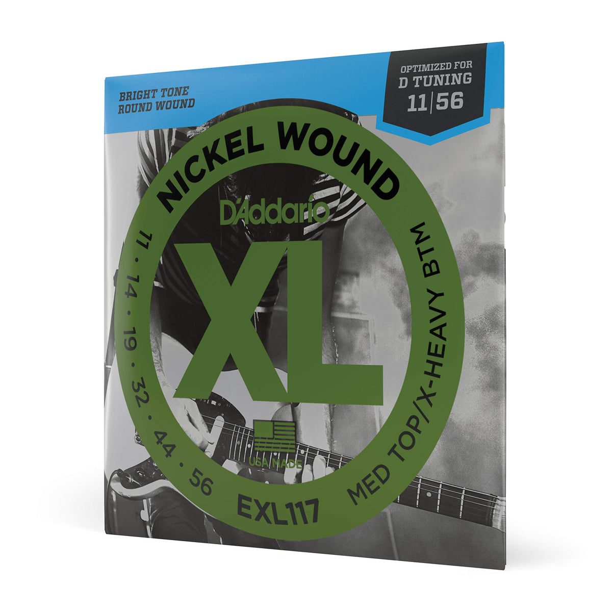 Daddario Guitar Strings   Xl Nickel Electric Guitar Strings   Exl117   Perfect Intonation, Consistent Feel, Reliable Durability 