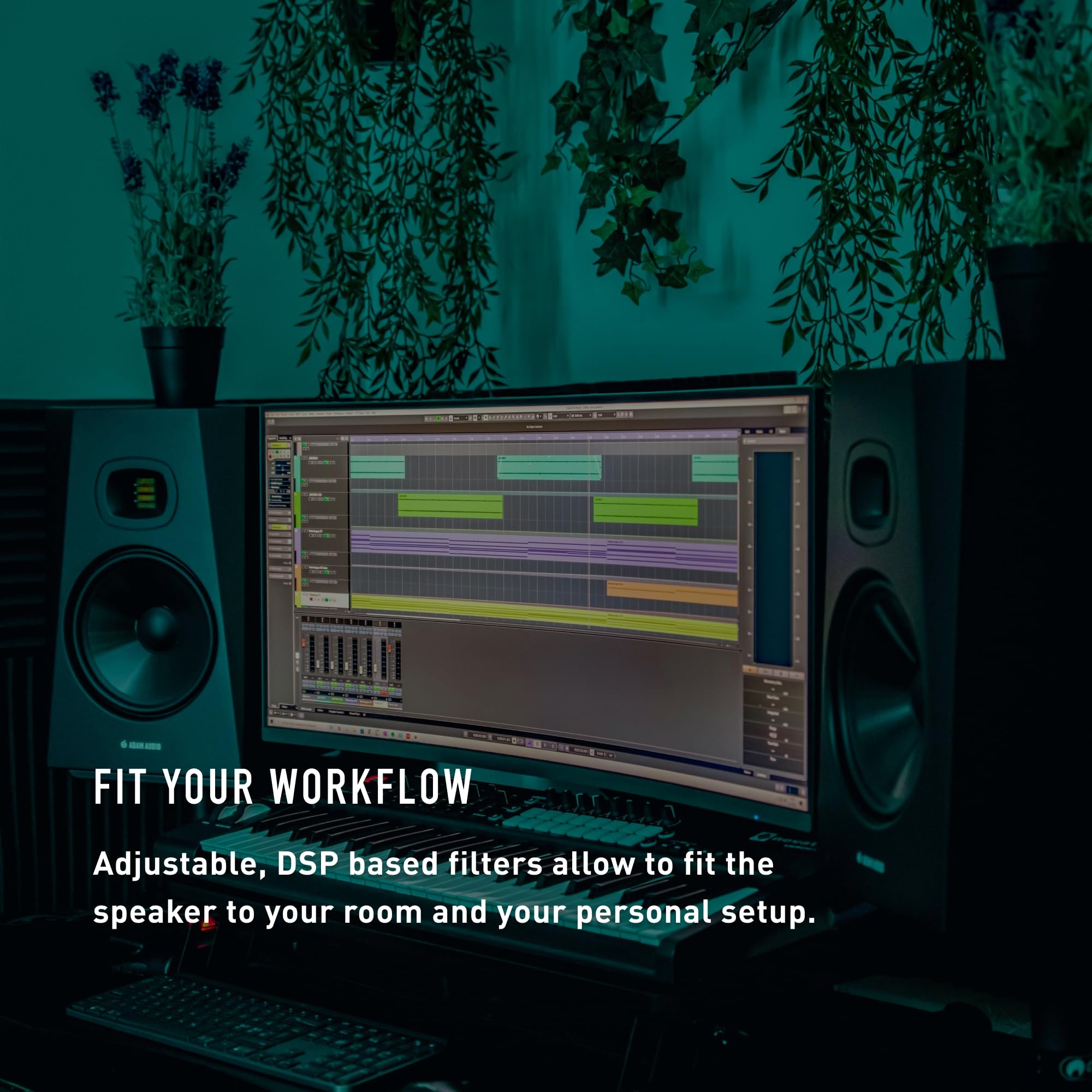 Adam Audio T8V Studio Monitor For Recording, Mixing And Mastering, Studio Quality Sound (Single)