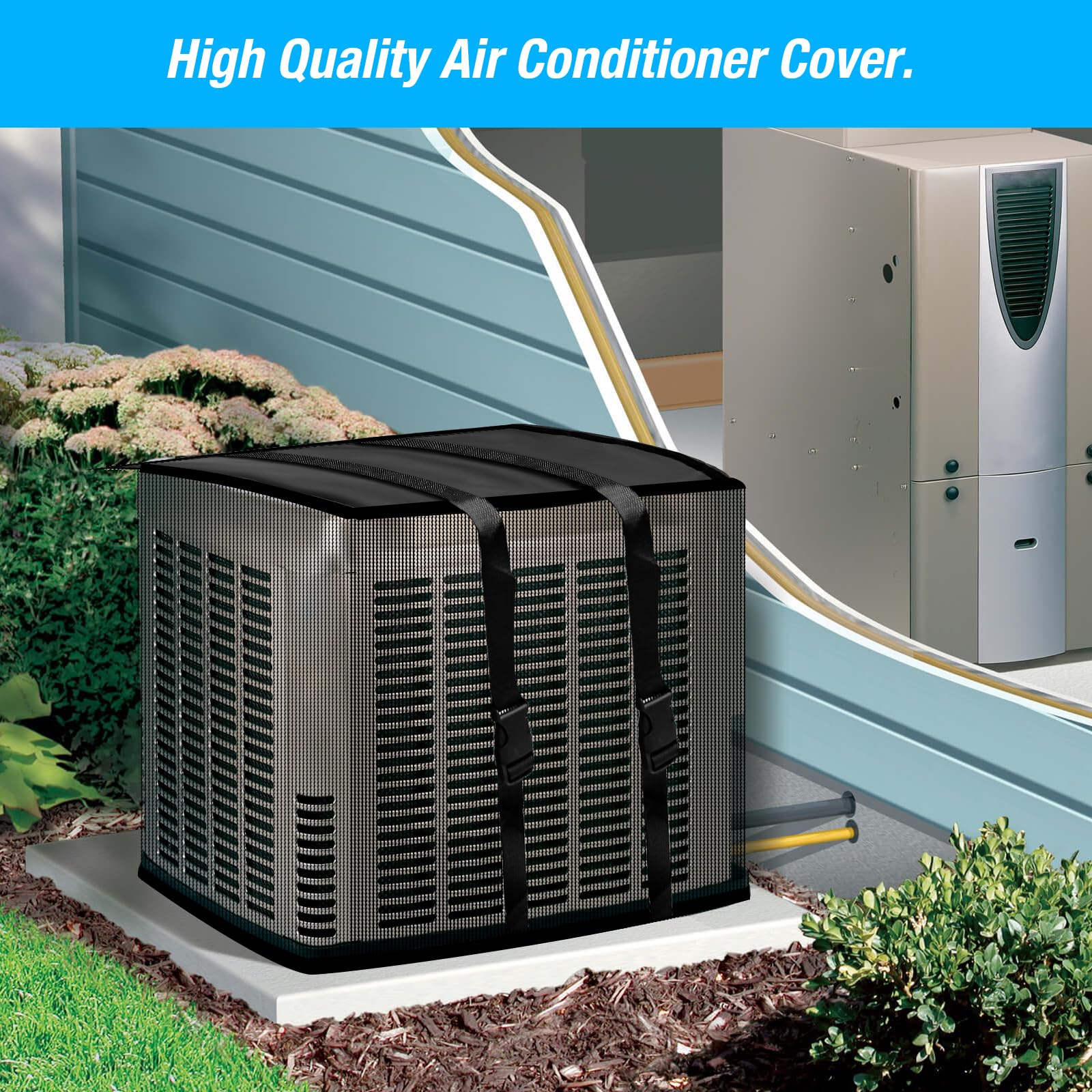 Vkinman Window Ac Defender - Outdoor Waterproof, Dust-Proof Cover For 17Wx12Dx13H Units