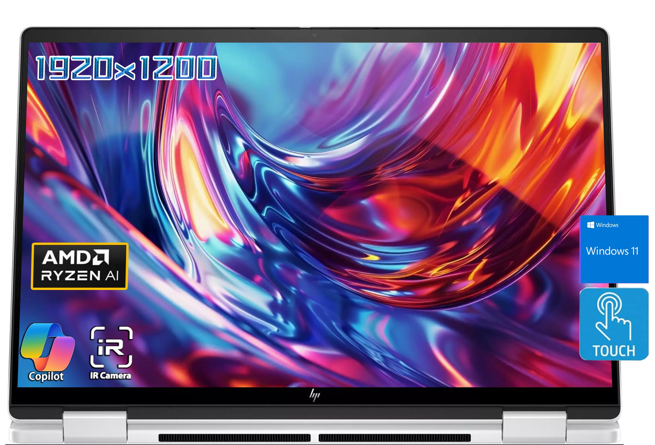 Hp 2024 Envy 14'' Ai 2 In 1 Slim Laptop, Wuxga Touchscreen, Amd Ryzen 5 8640Hs (Beats I7 1355U), Lpddr5 6400Mhz, Wi Fi 6E, Bt 5.