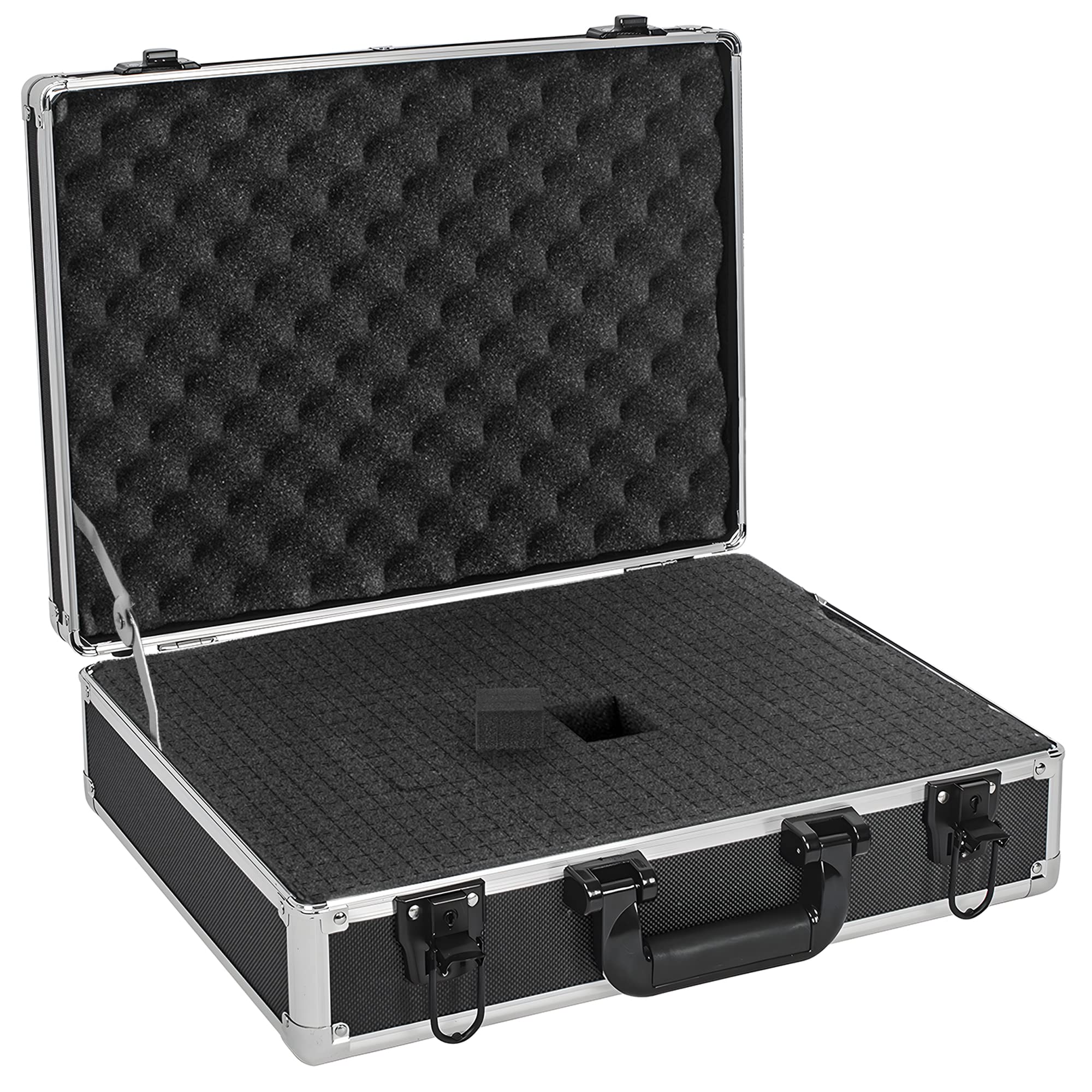 Ithwiu 17 Inch Hard Shell Carrying Case Ideal For Wireless Mic System Storage & Camera Gear Transportation, Aluminum Alloy Sturd