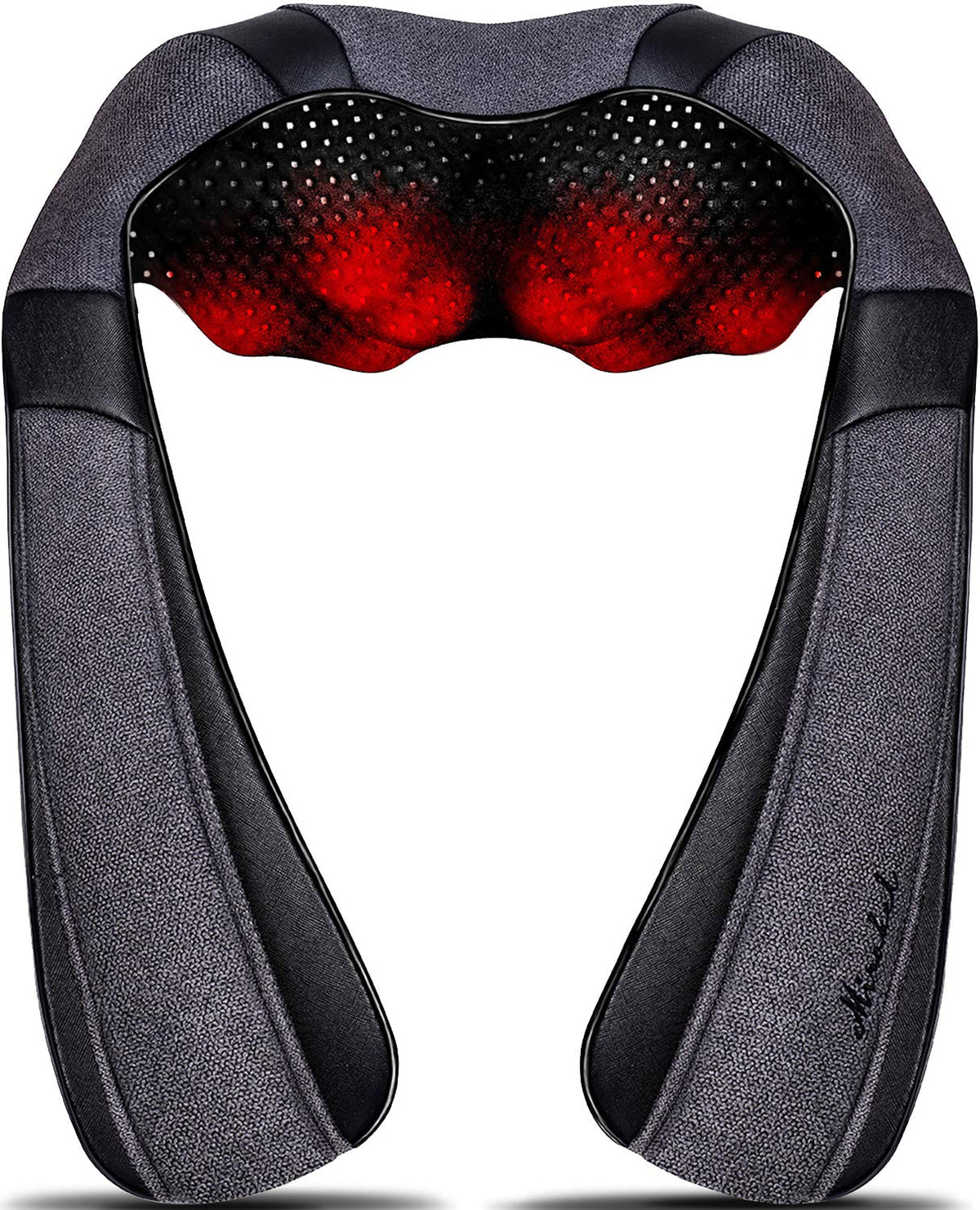 Mirakel Neck Massager With Heat, Shiatsu Shoulder Massager, Electric Kneading Back Massager, Massage Pillow For Pain Relief Deep