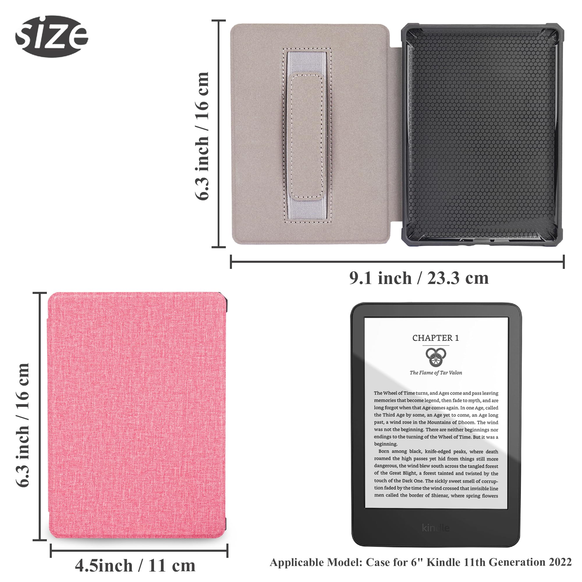 Haecsfl Case For 6.8'' Kindle Paperwhite (11Th Generation 2021) And Kindle Paperwhite Signature Edition,Premium Pu Leather Cover