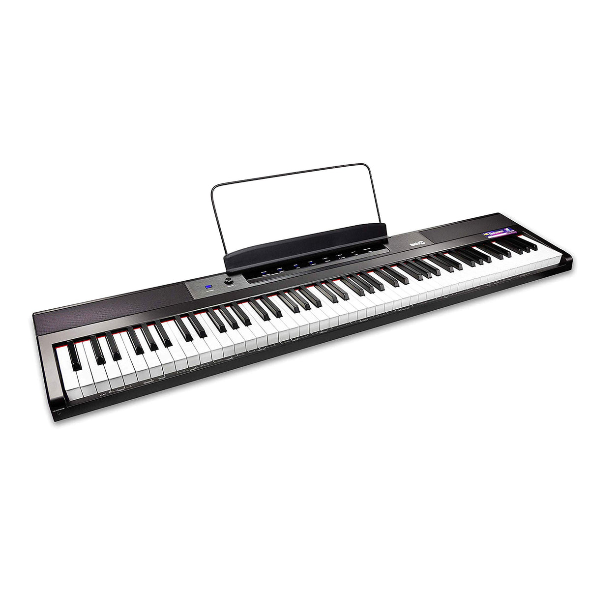 Rockjam 88 Key Digital Piano Keyboard Piano With Full Size Semi-Weighted Keys, Power Supply, Sheet Music Stand, Piano Note Stick