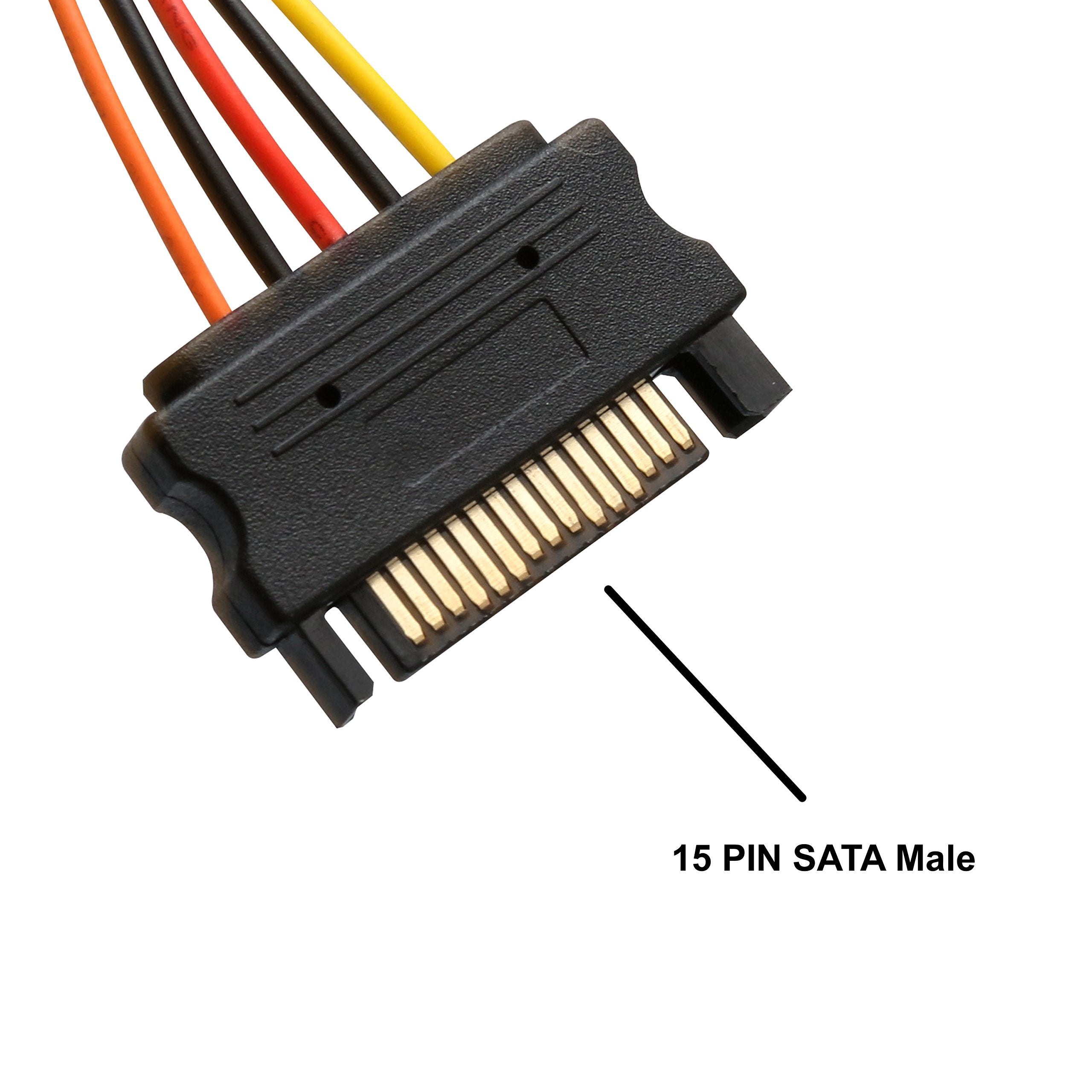 U.2 Nvme To Minisas Cable With Sata Power Connector For 2.5 U.2 Nvme Ssd, Sff-8643 To Sff-8639 Cable Si-Cab40120