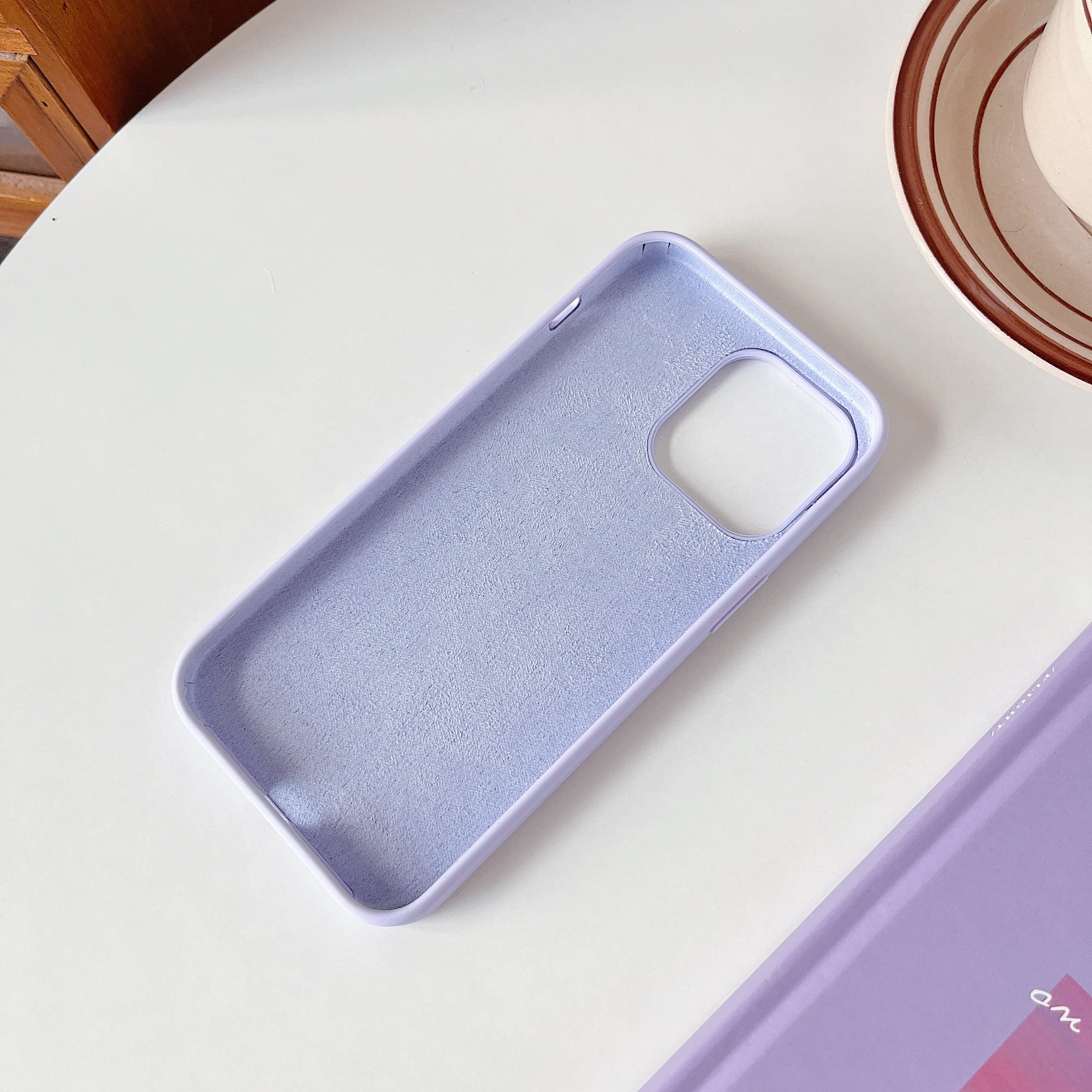 Jmltech For Iphone 14 Pro Max Case Silicone Women Girls Heart With Soft Anti Scratch Microfiber Lining Protective Phone Case For