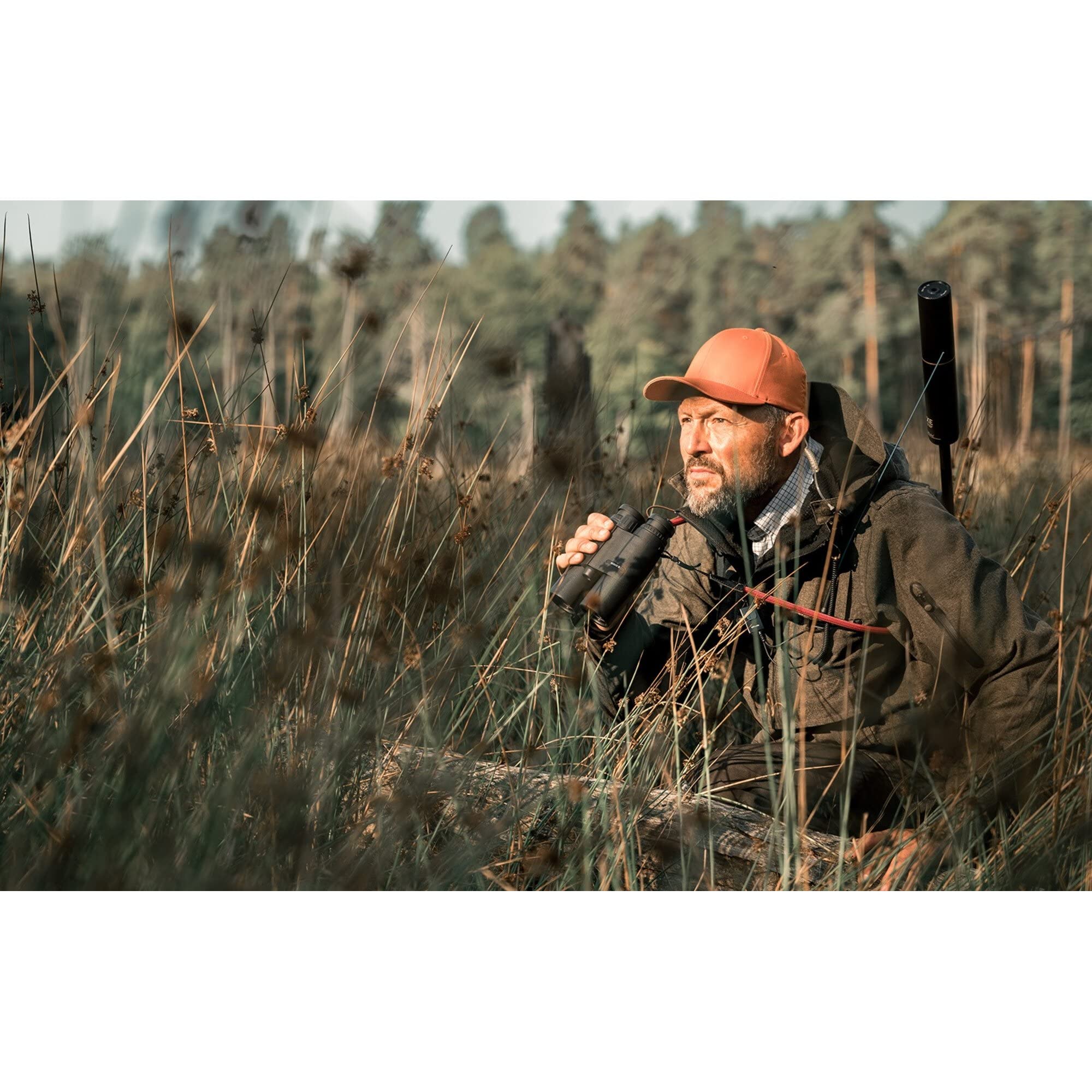 Leica Geovid R Gen 2022 Compact Lightweight Hunting Bird Watching Rangefinder Binoculars With Carrying Strap Incuded, 10X42