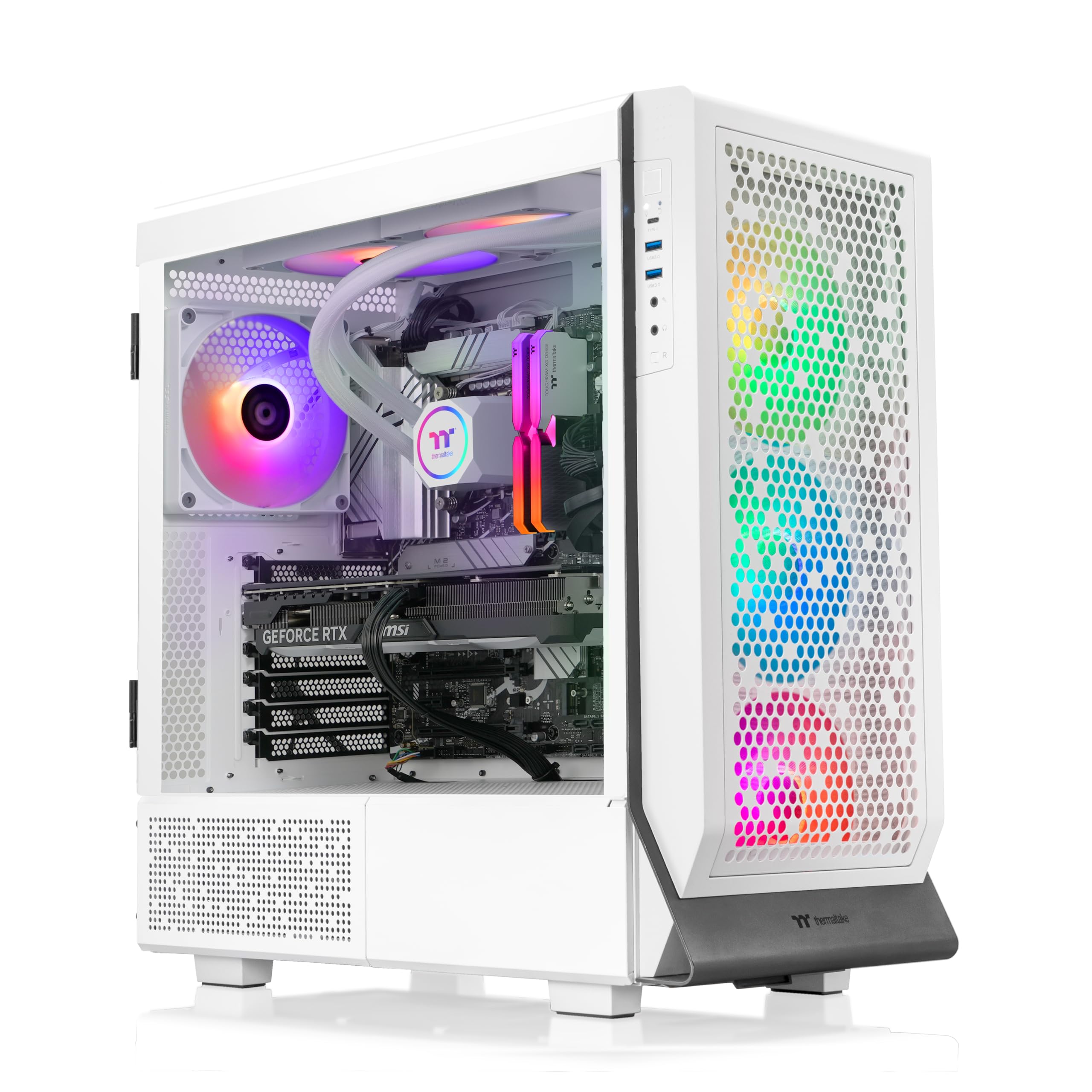 Thermaltake Lcgs Apollo I477T Gaming Desktop (Liquid Cooled Intel Core I9 14900Kf, 32Gb Ddr5 5600Mt/S Rgb Memory, Nvidia Geforce