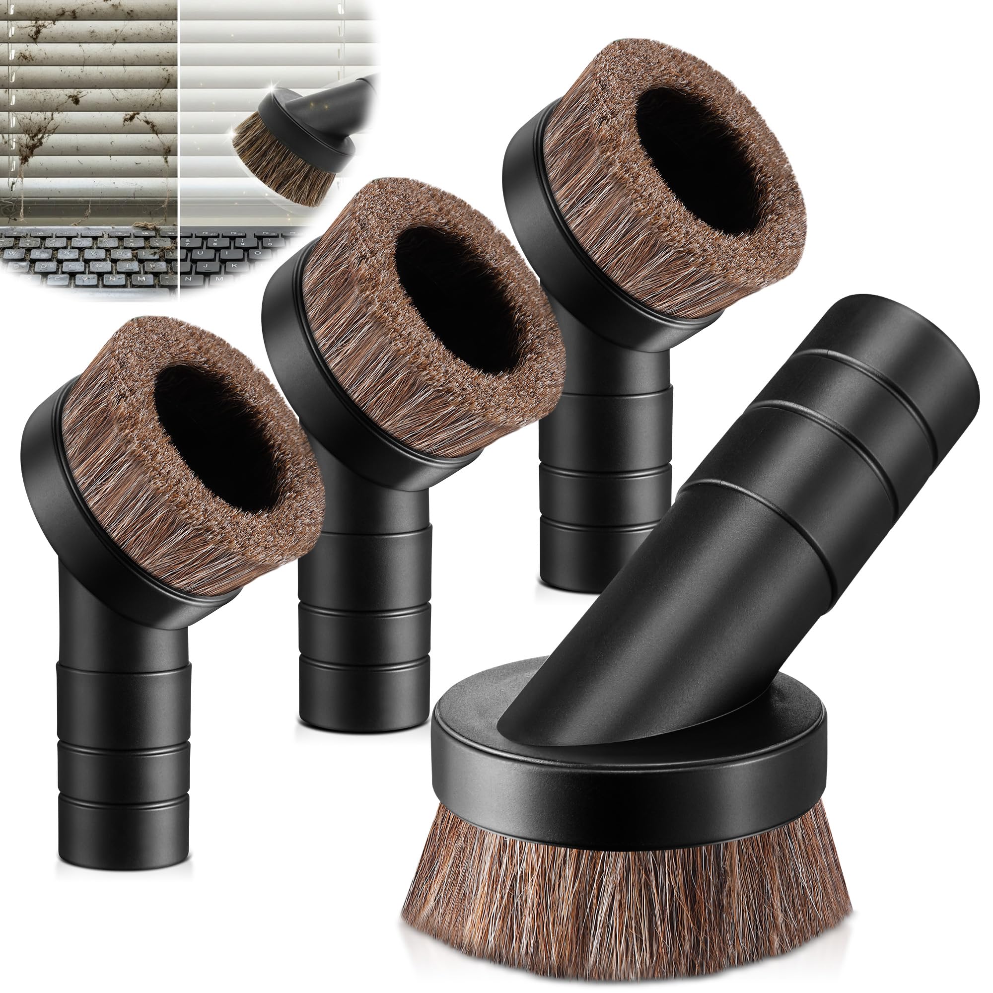 4 Pack 1.5 Vacuum Brush Compatible with ProTeam Backpack Vacuum # 100110