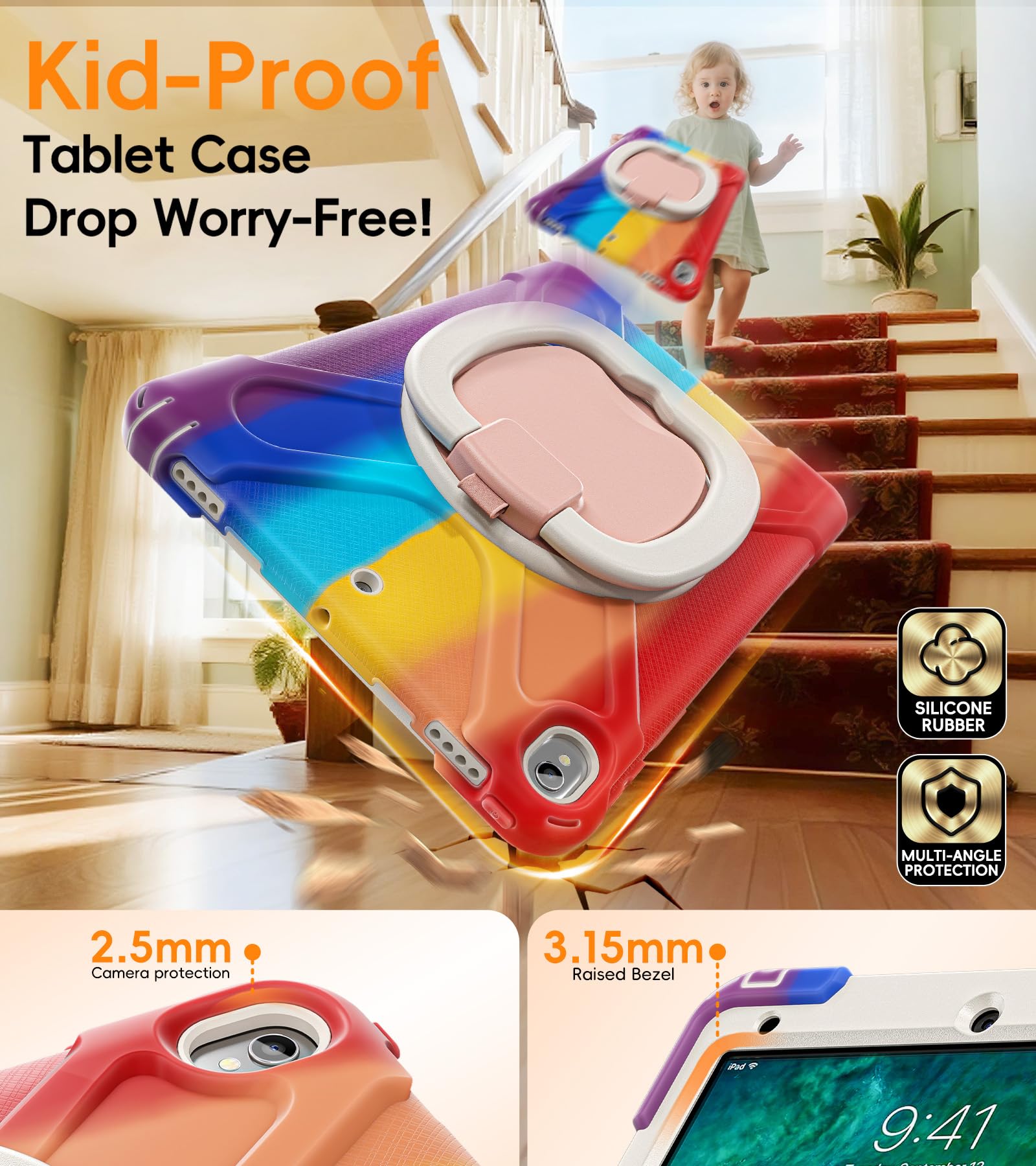 Batyue 10.5 Inch Case For Ipad Air 3Rd Generation 2019/ Ipad Pro 10.5 2017 Released;Rugged Heavy Duty Protective Cover With Penc