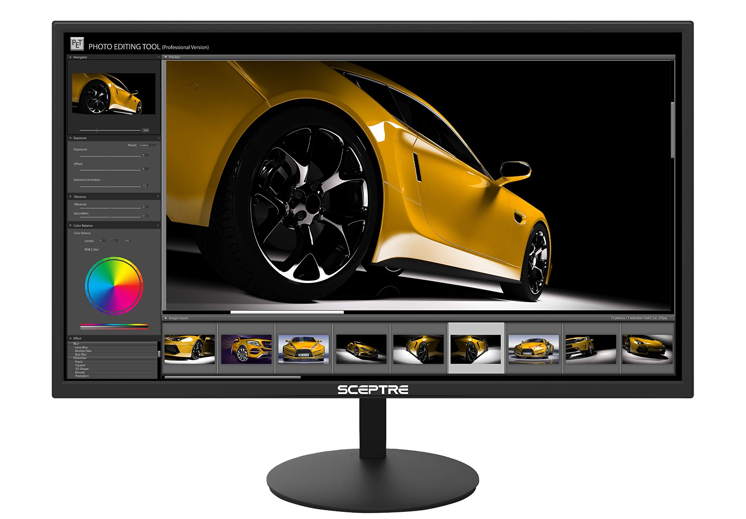 Sceptre E275W 1920 27'' Fhd 1080P 75Hz Monitor Hdmi Vga Build In Speakers, Metal Black