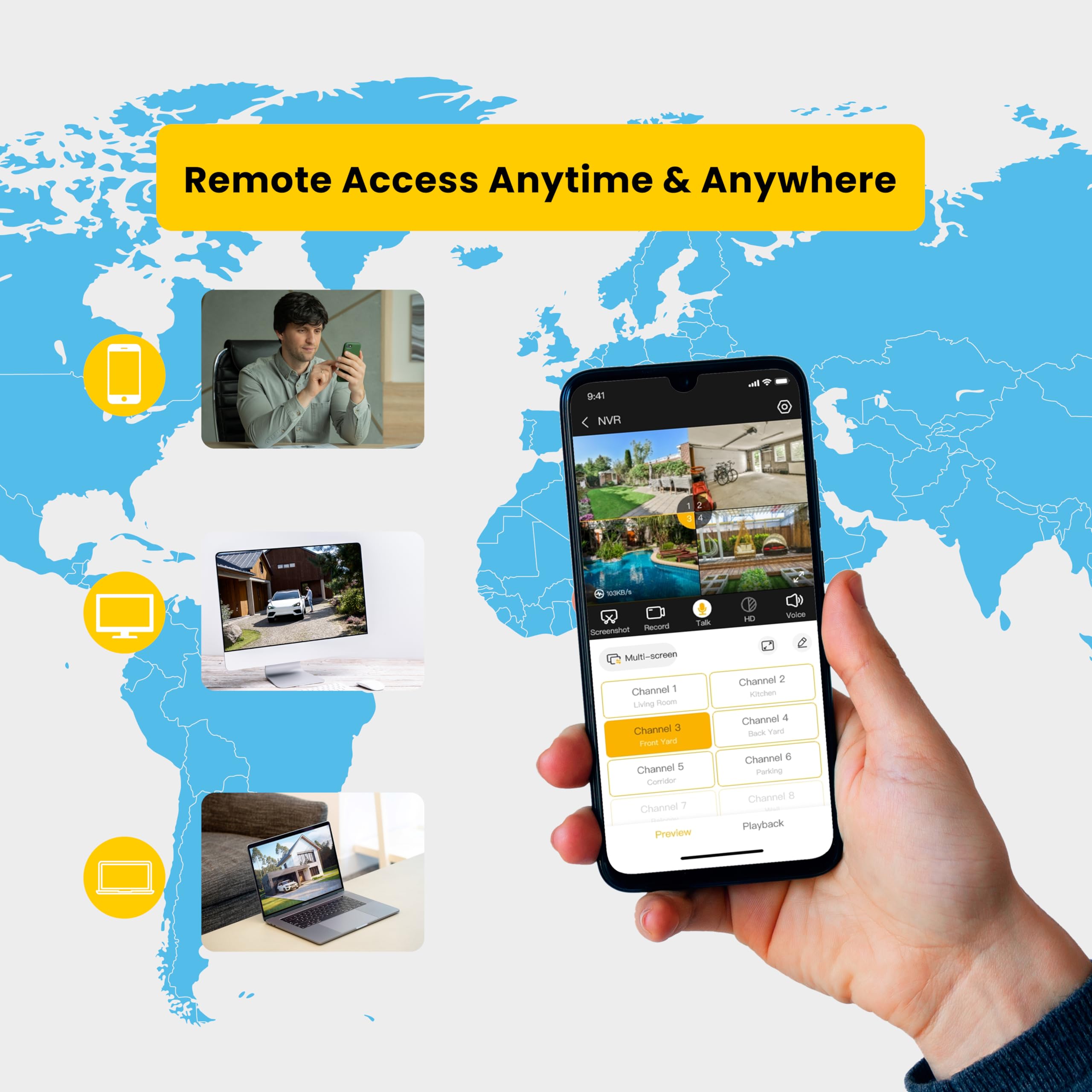 Qsee 5Mp Security Camera System Wired With 110Ft Color Night Vision, Human Vehicle Detection, 8Ch Dvr Waterproof Cameras For 24/