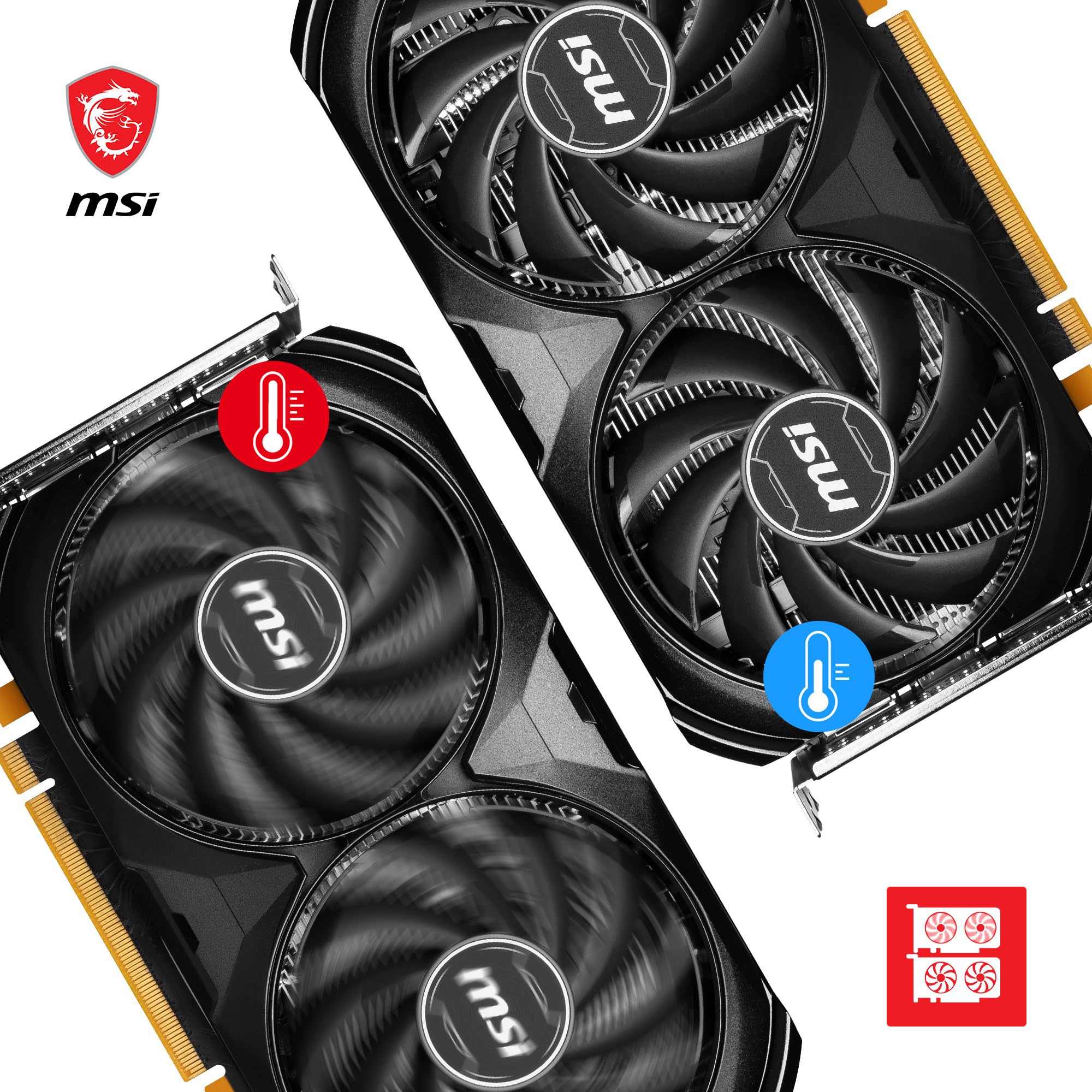 Msi Geforce Rtx 4060 Ventus 2X Black 8G Oc Gaming Graphics Card   8Gb Gddr6X, Pci Express Gen 4, 128 Bit, 3X Dp V 1.4A, Hdmi 2.1