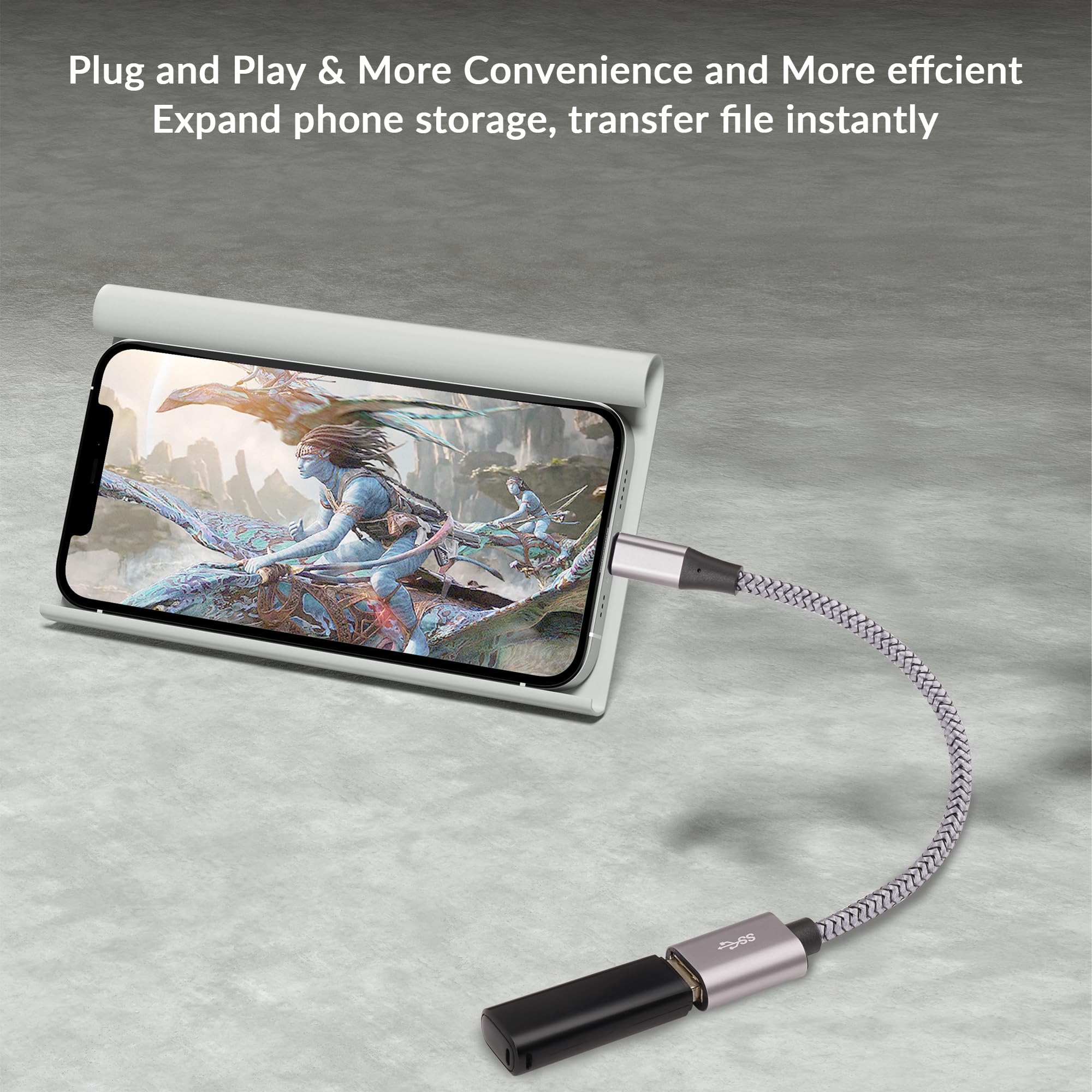 Togconn Micro Usb To Usb Adapter, Micro Usb 2.0 Otg Cable 4 Pack, Nylon Braided, Aluminum Shells, Usb Male To Usb Female For S7