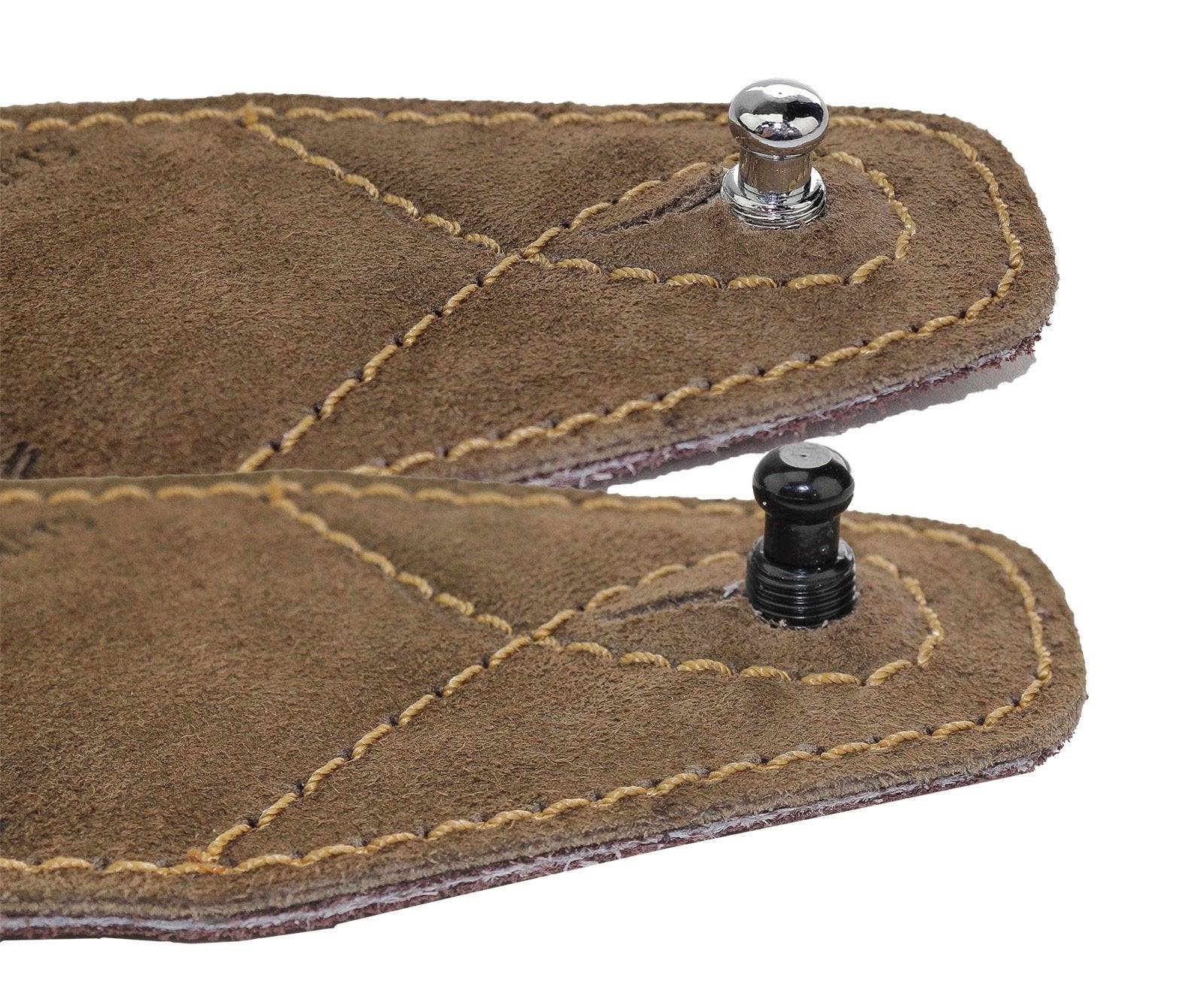 Walker & Williams Extra Long Deep Barrel Black Strap Locks For Thick Guitar Straps