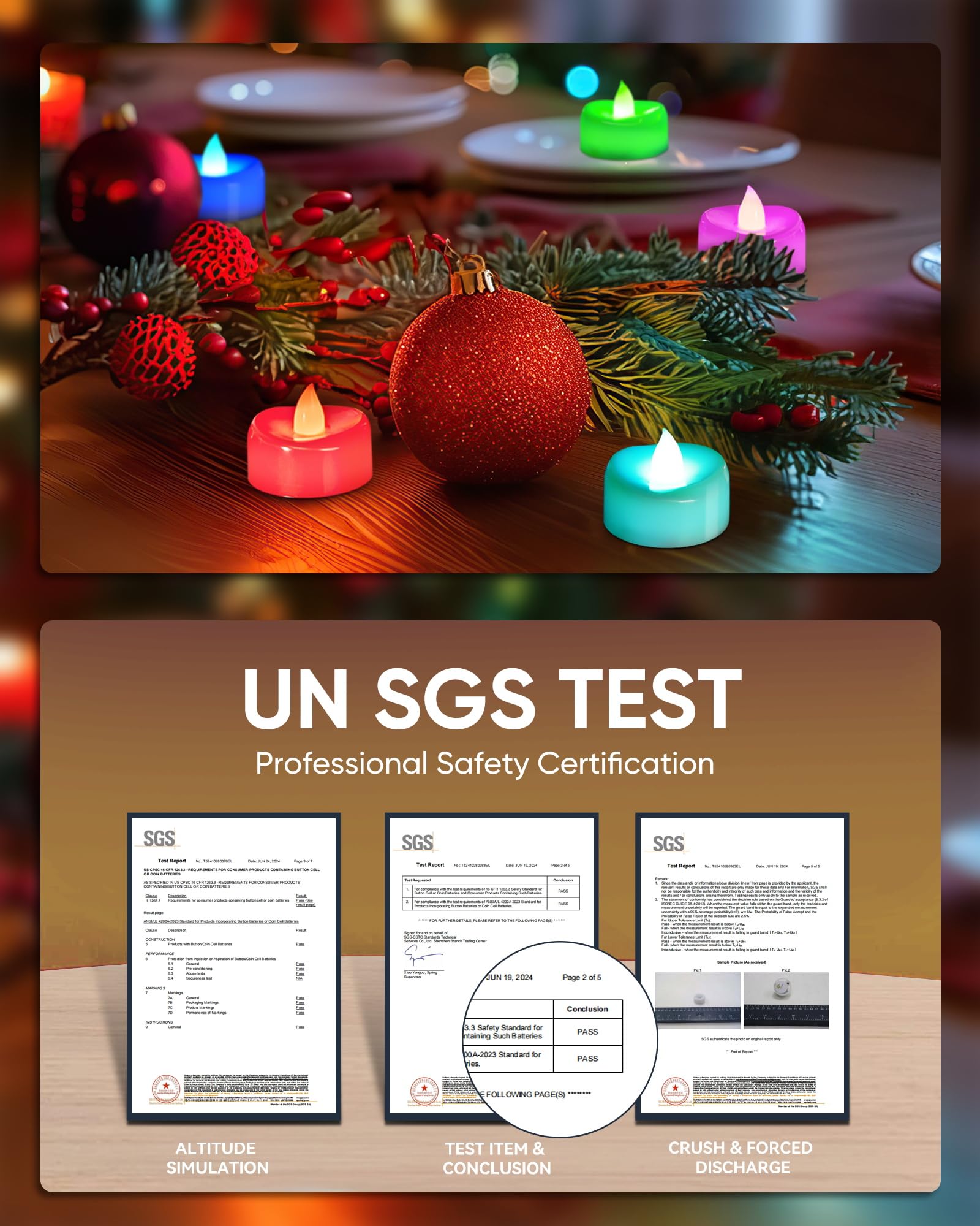 Merrynights Flameless Candles, 12 Pack Color Changing Tea Lights Candles Battery Operated, Long Lasting 200+ Hours Flameless Tea