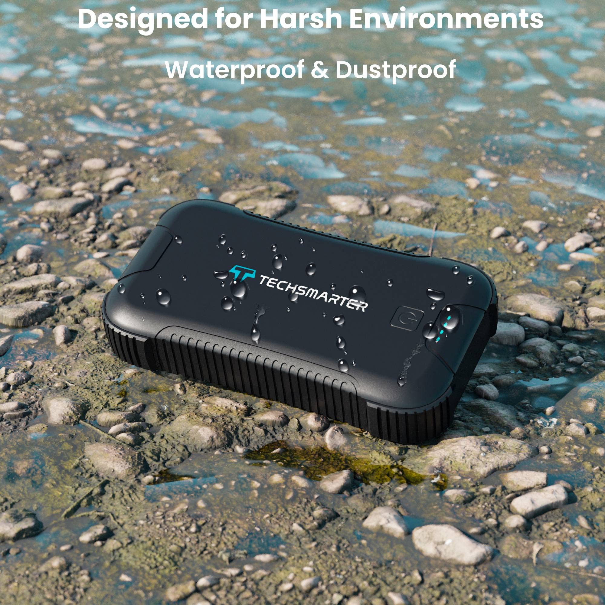 30000Mah 45W Usb C Rugged & Waterproof Laptop Power Bank, Heavy Duty Portable Charger For Outdoor, Camping, For Iphone 16, 15, Ipad, Samsung S24, S23, Android, Steam Deck, Macbook, Chromebook