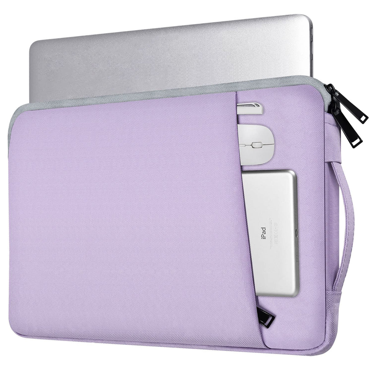 13 Inch Laptop Sleeve Case for MacBook Air/Pro, 13-13.3 inch Notebook, MacBook Air M3 M2 Sleeve 13.6 Inch, 13.5 Surface Laptop 6/5/4/3, Computer Carrying Bag with Handle Pocket, Purple