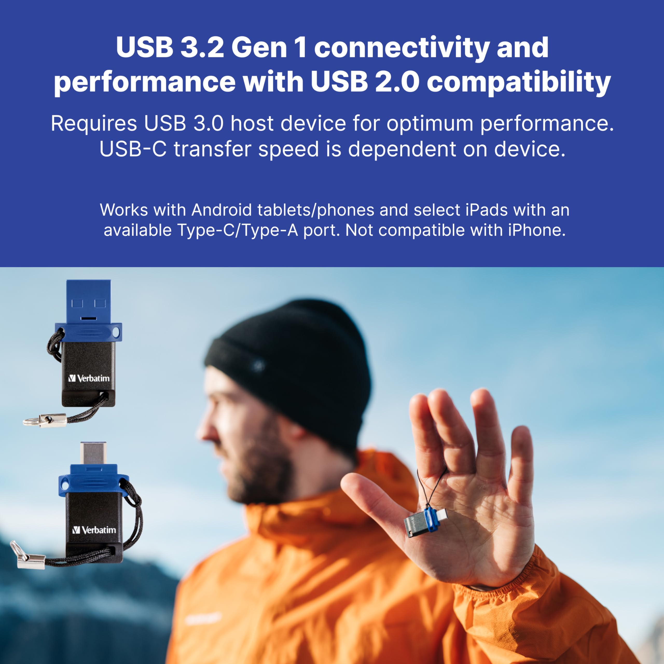 Verbatim Usb C Store N Go Dual Usb Flash Drive