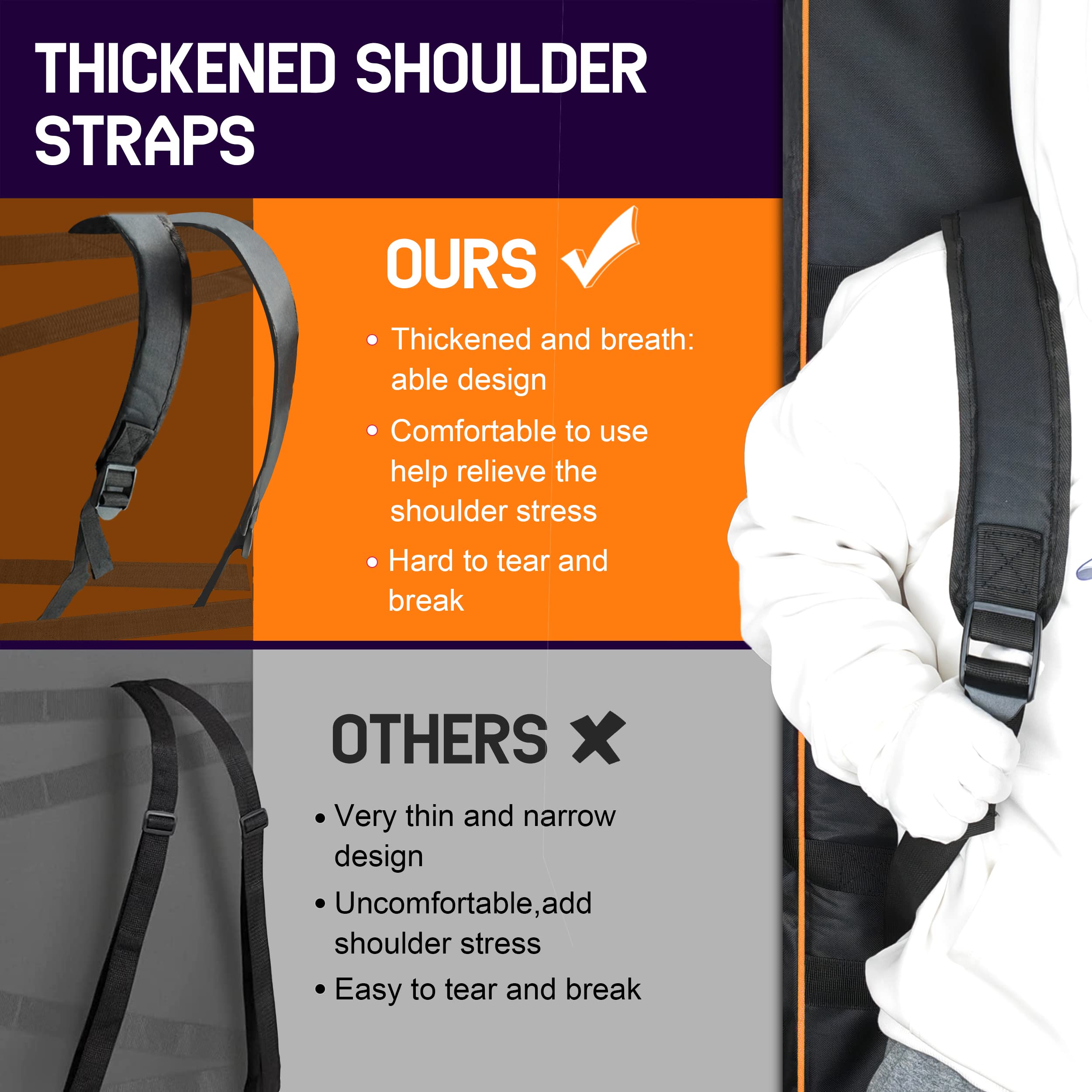 61 Key Keyboard Gig Bag Case,Portable Durable Keyboard Piano Waterproof 600D Oxford Cloth With 10Mm Cotton Padded Case Gig Bag 4