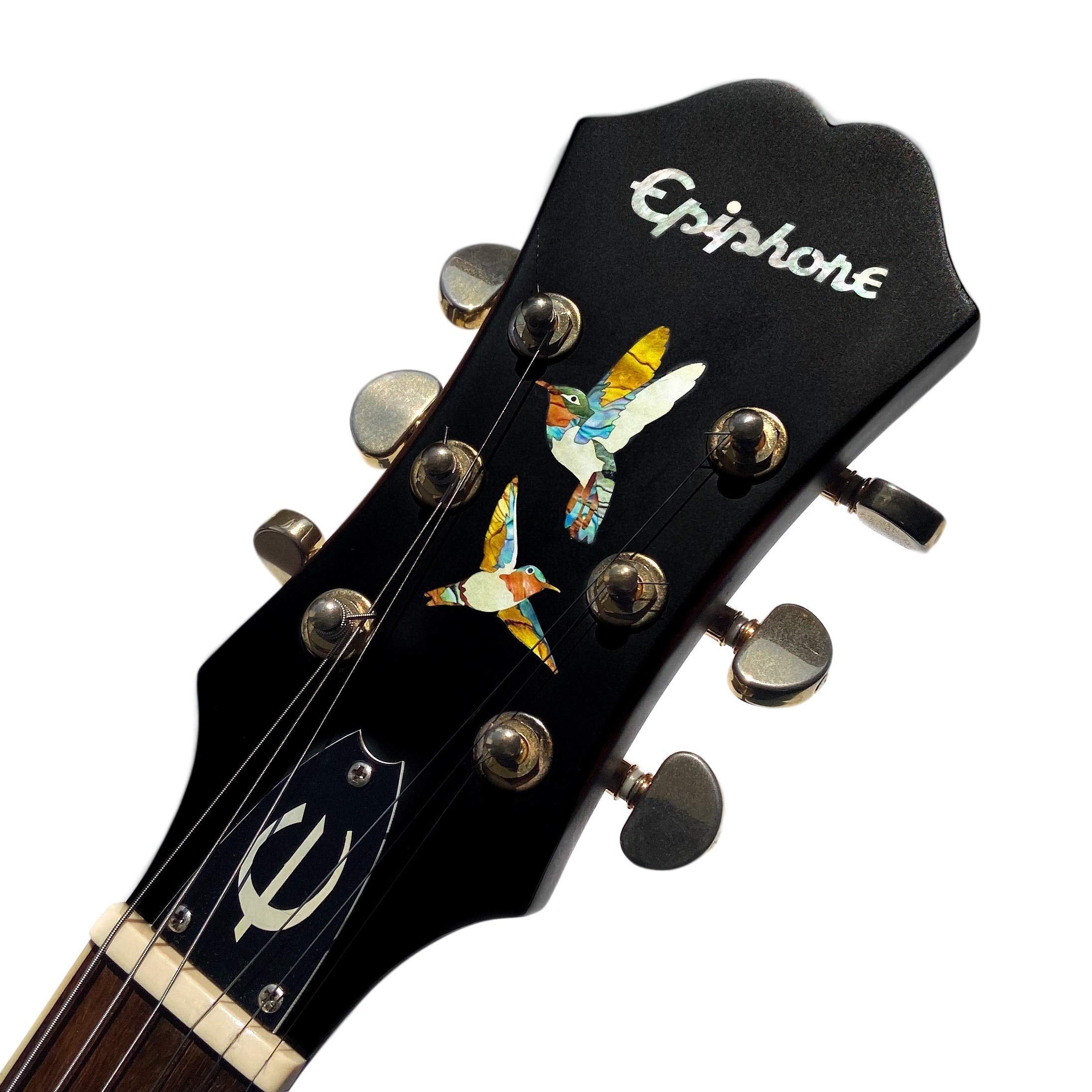 Inlay Sticker Decal For Guitars, Bass & Ukuleles   Dancing Hummingbirds