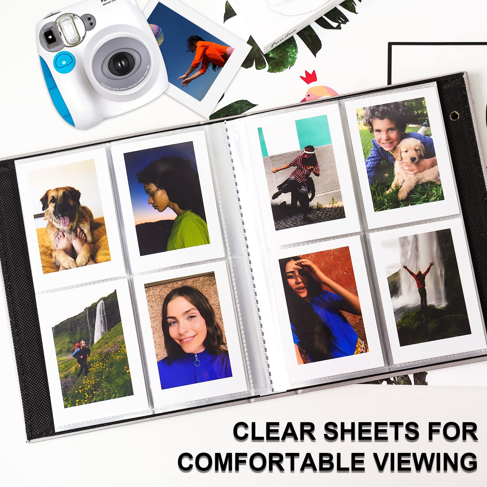 Vienrose 2 Pack Mini Polaroid Photo Album Book 208 Pocket 2X3 Inch Pictures For Fujifilm Instax Mini 7S 8 9 11 25 26 40 50S 90 E