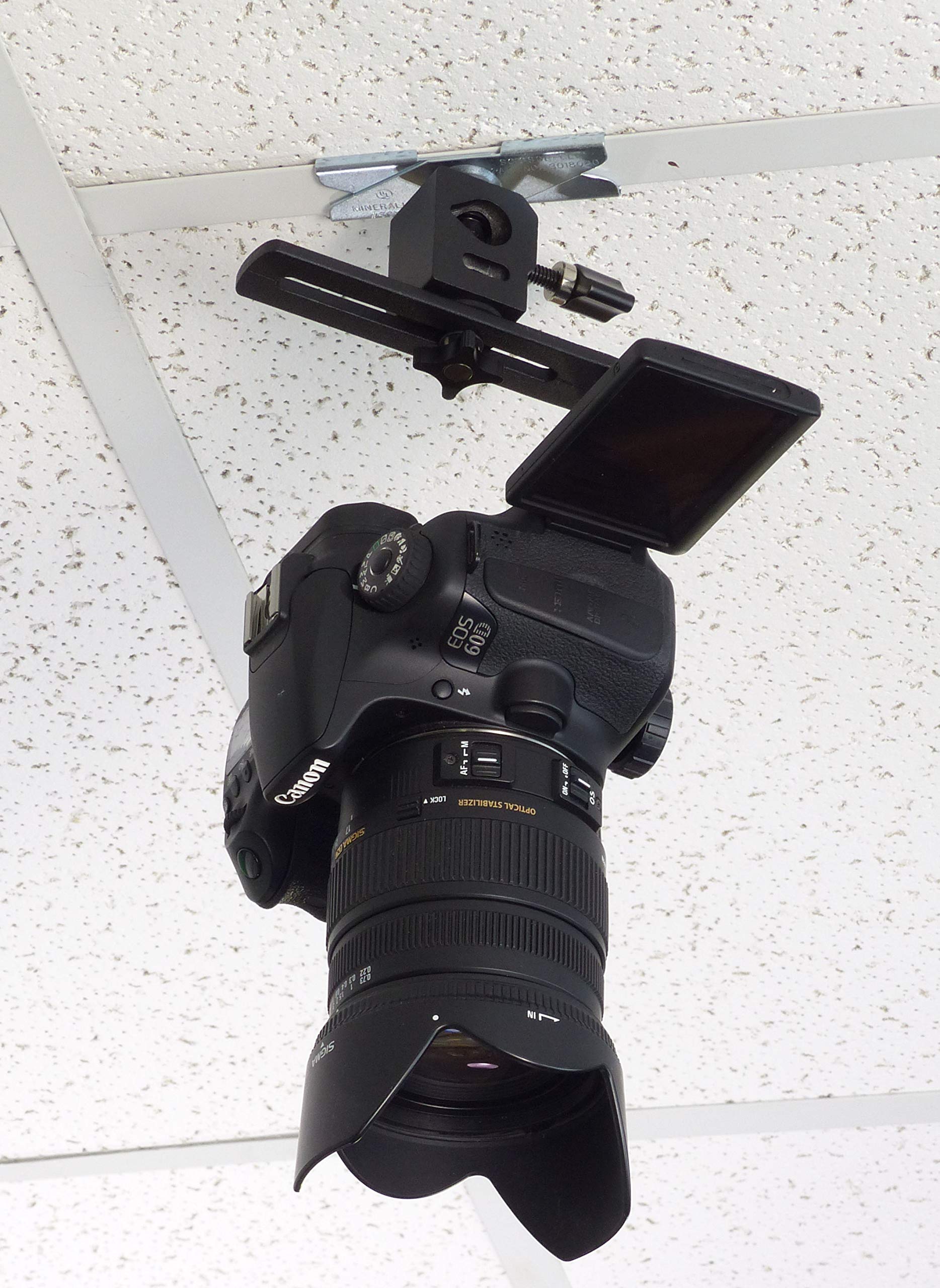 Alzo Suspended Drop Ceiling Face Down Camera Mount L Bracket