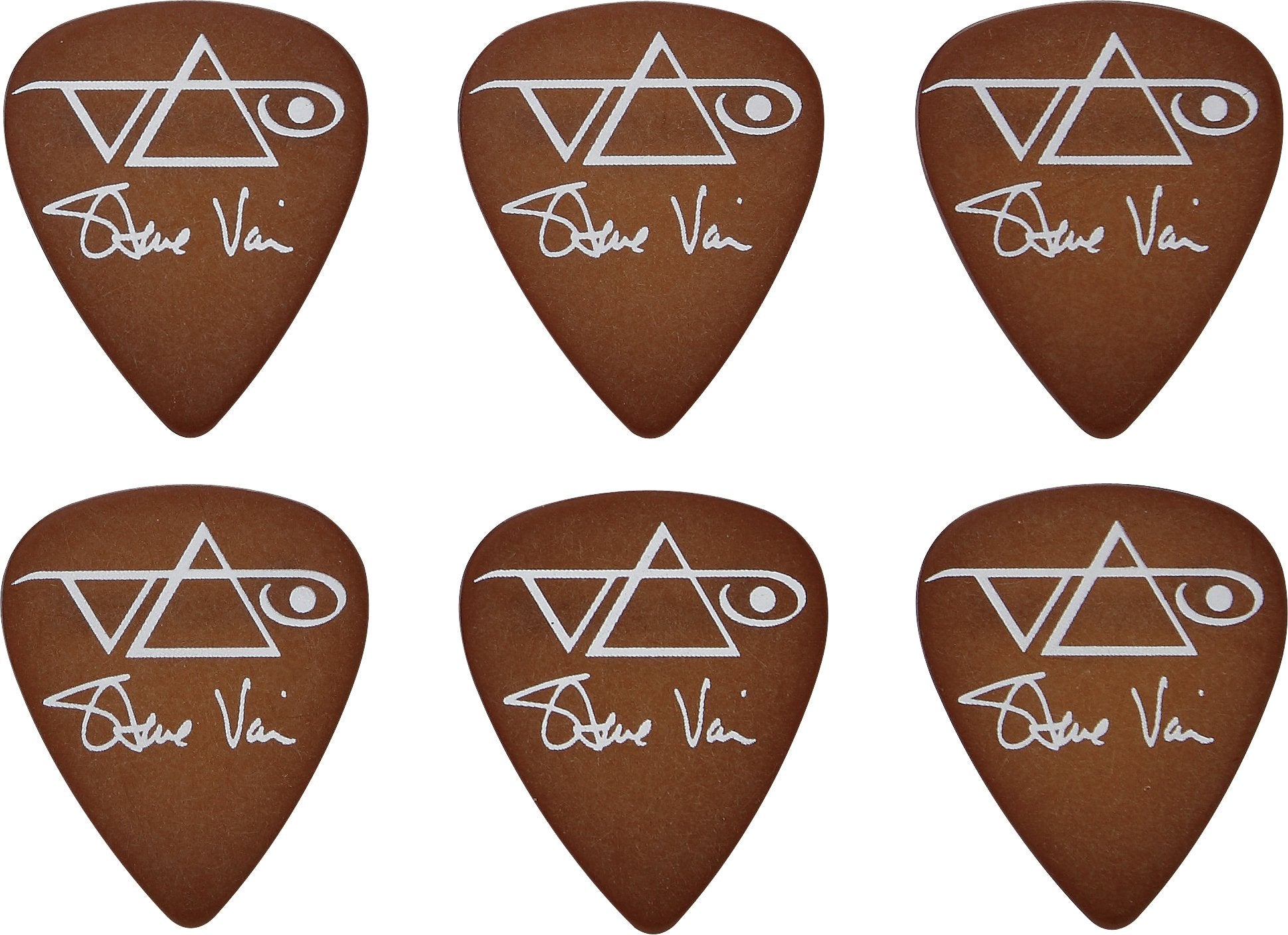 Ibanez B1000SVBR Steve Vai Signature Picks 6 Pack, Brown