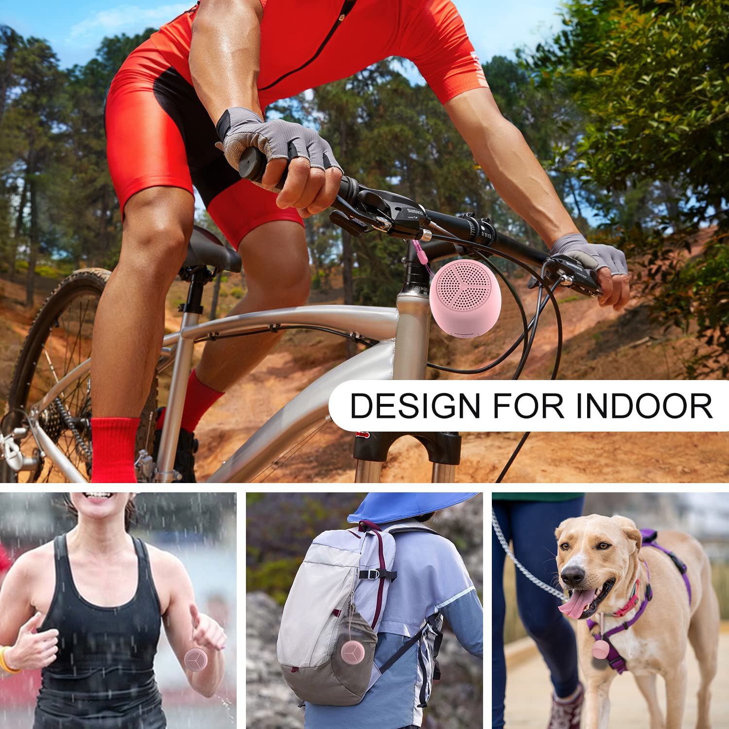 Leicex Portable Mini Bluetooth Speaker, Small Wireless Speaker With Pocket Design,Ip67 Waterproof,Perfect Mini Speaker For Showe