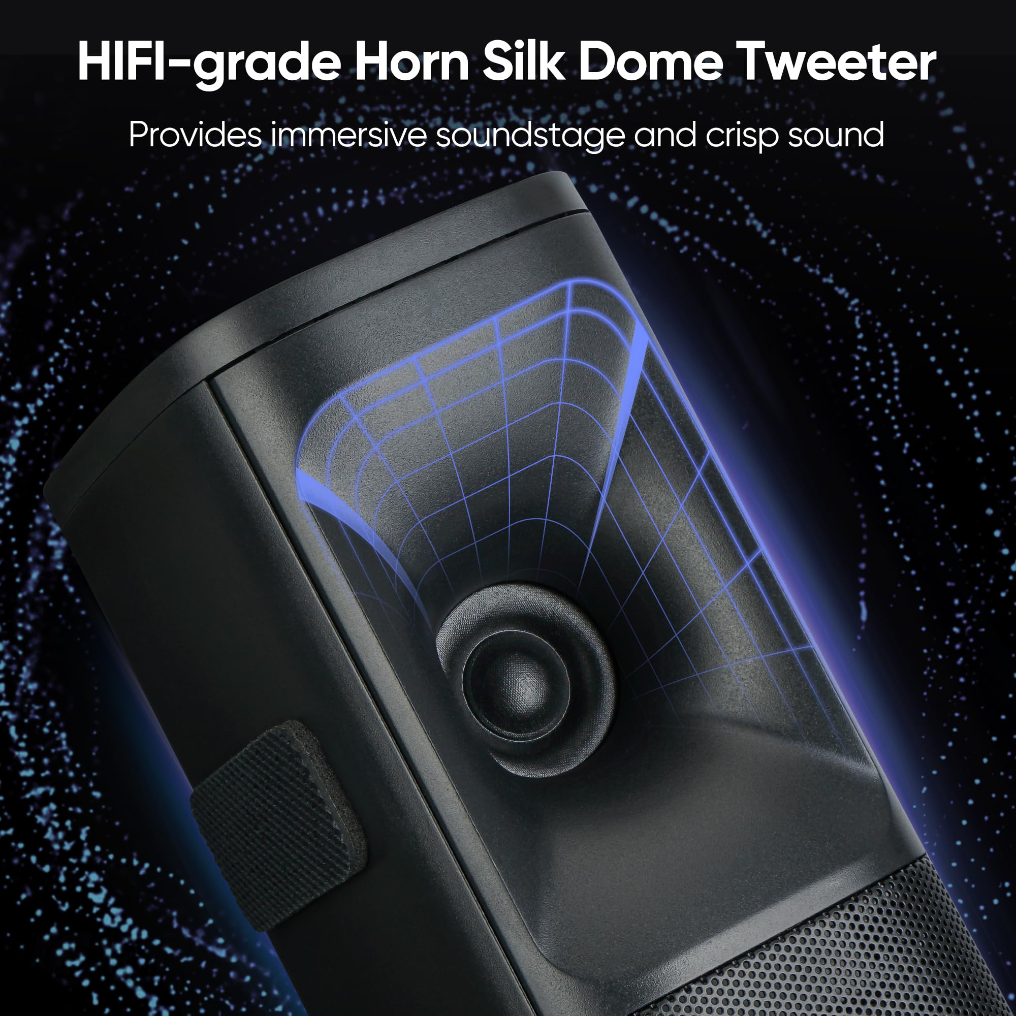 Saiyin Sound Bar For Smart Tv With Subwoofer, 100W Detachable Soundbar Home Theater Surround Sound System For Tv With Horn Tweet