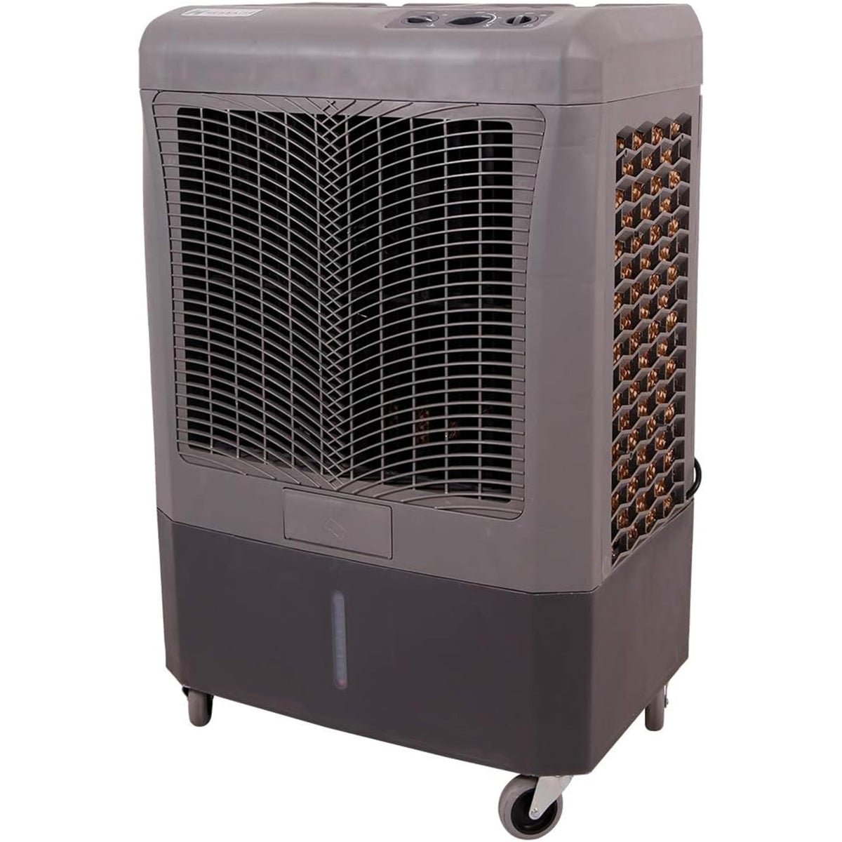 Portable Swamp Coolers - 3100 Cfm Mc37M Evaporative Air Cooler With 3-Speed Fan - Water Cooler Fan 950 Sq. Ft. Coverage High Velocity Outdoor Cooling Fan Swamp Cooler By Hessaire - Gray