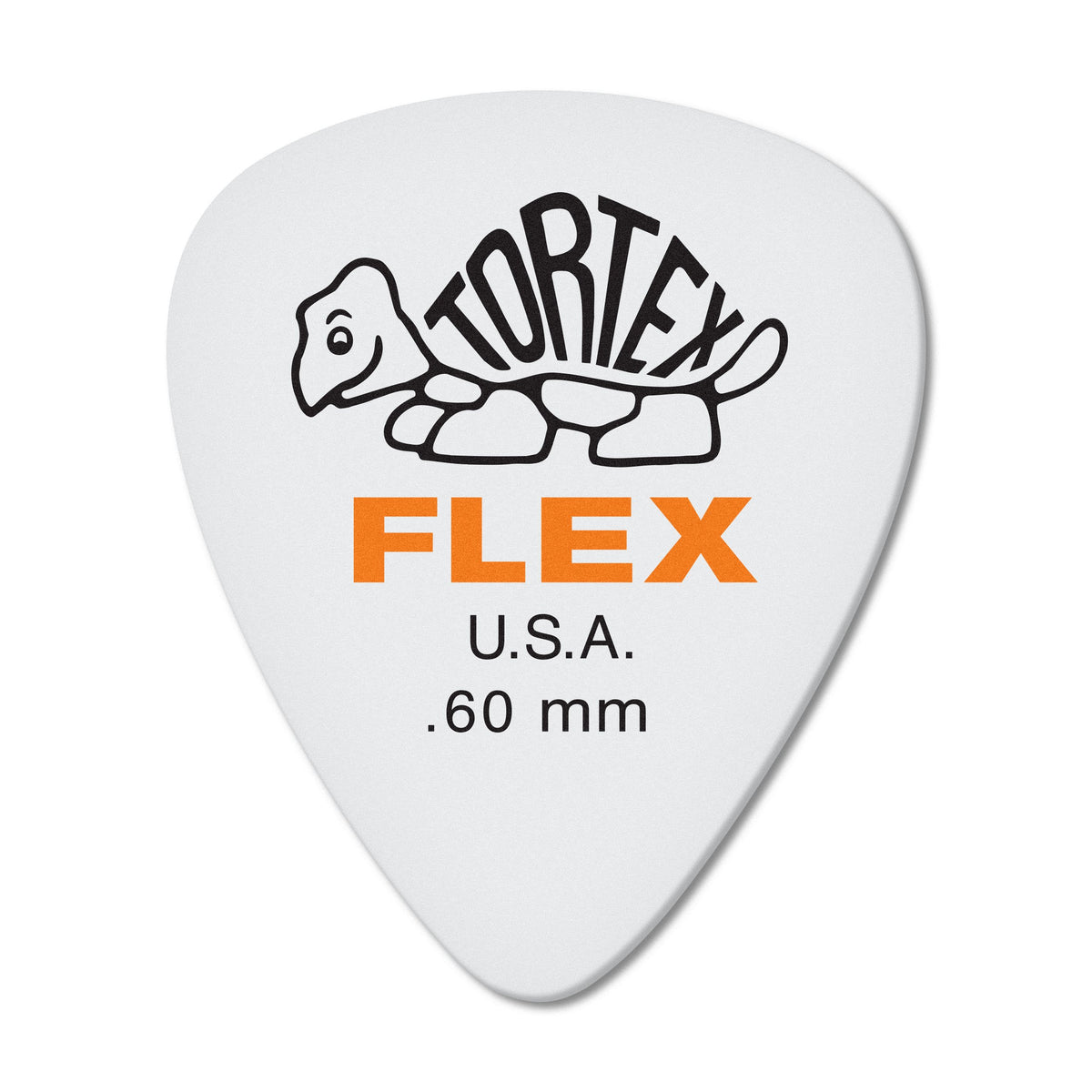 Dunlop Tortex Flex Standard .60Mm Orange Guitar Pick 12 Pack