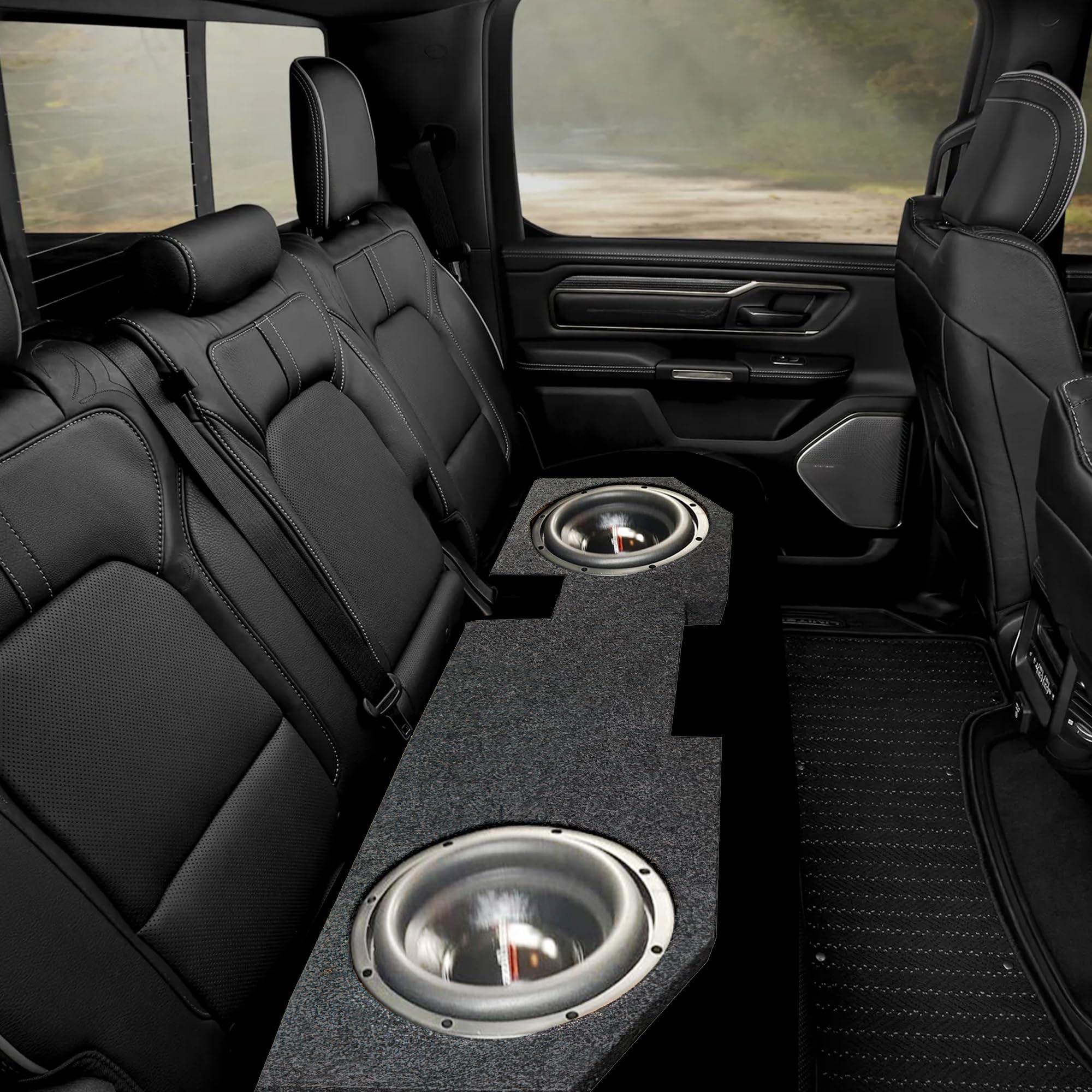 Empty Woofer Box Dodge 4 Door '02   '18; Dual 10'';