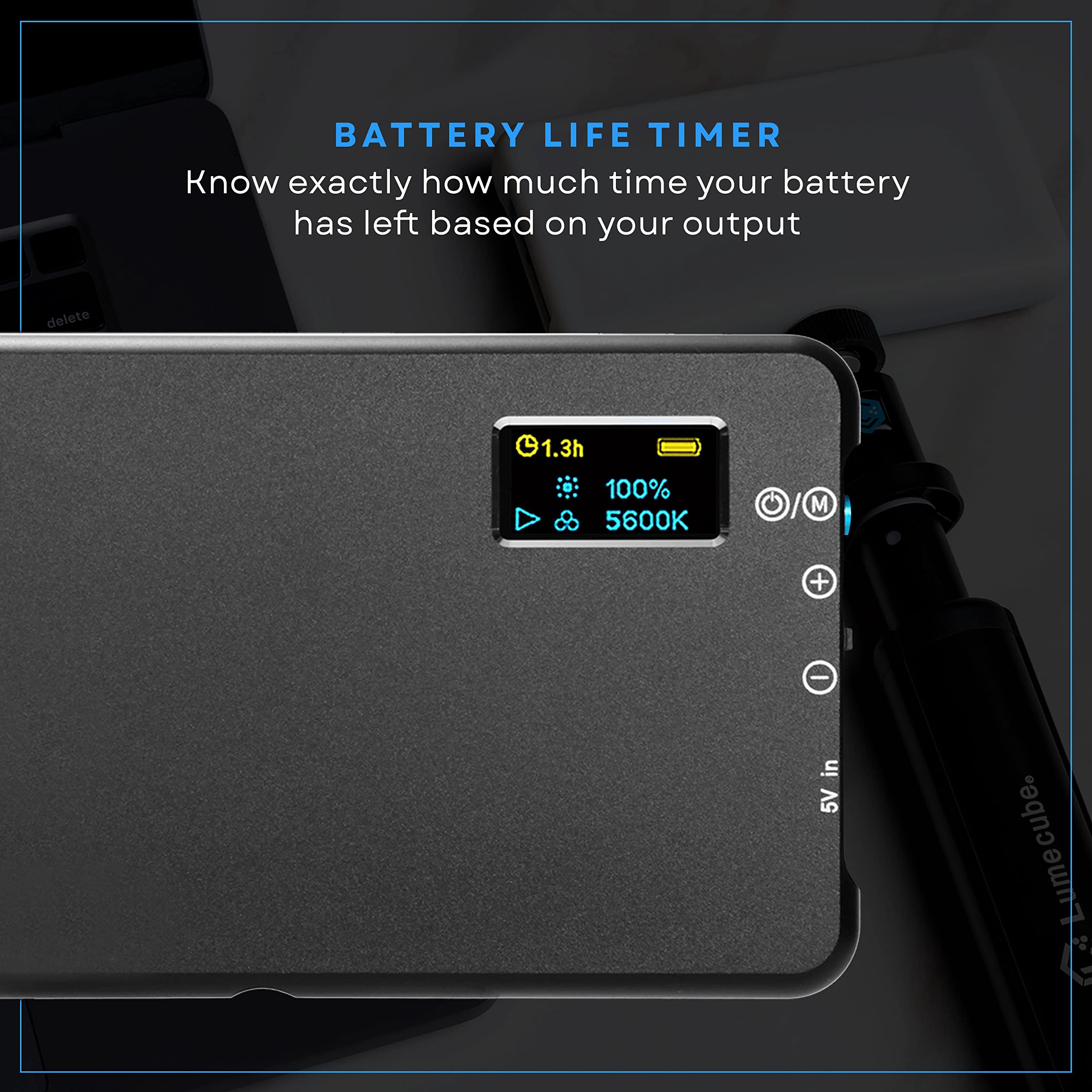 Lume Cube Broadcast Lighting Kit Live Stream Webcam Light For Computer & Laptop Enhance Video Calls Streaming & Vlogging Include