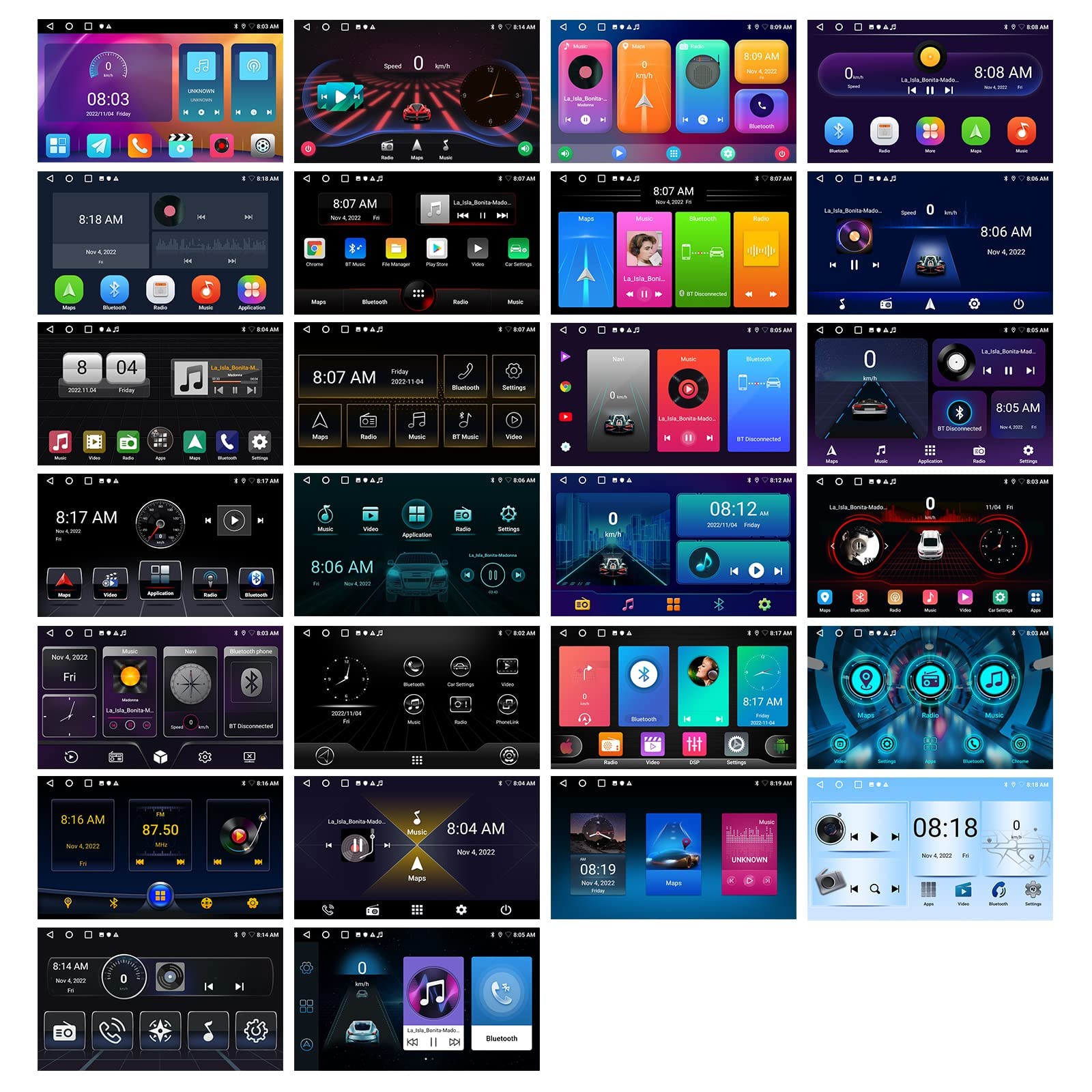 2+32G Android 13 Car Stereo For Hyundai Elantra 2011 2012 2013 With Carplay Android Auto Mirror Link Change Wallpaper Theme 9 In