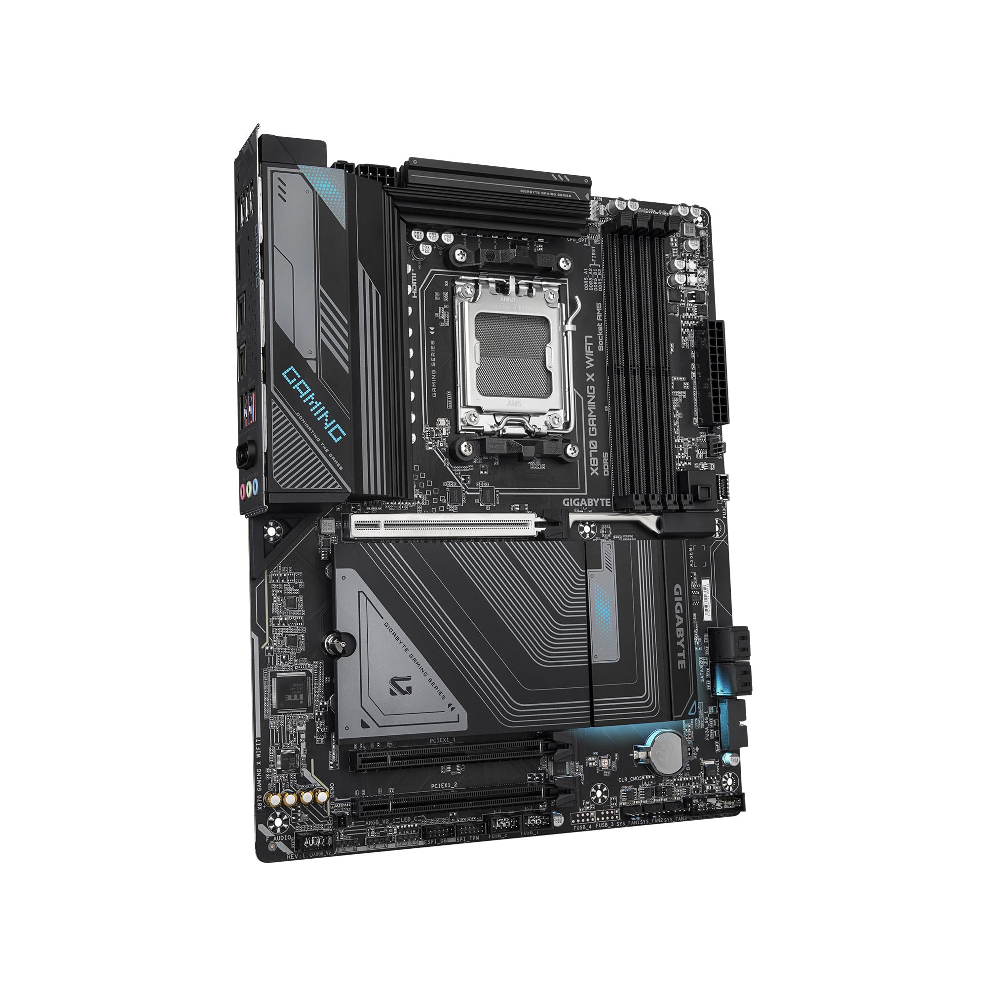 Gigabyte X870 Gaming X Wifi7 Amd Am5 Lga 1718 Motherboard, Atx, Ddr5, 3X M.2, Pcie 5.0, Usb4, Wifi7, 2.5Gbe Lan, Ez Latch, 5 Yea