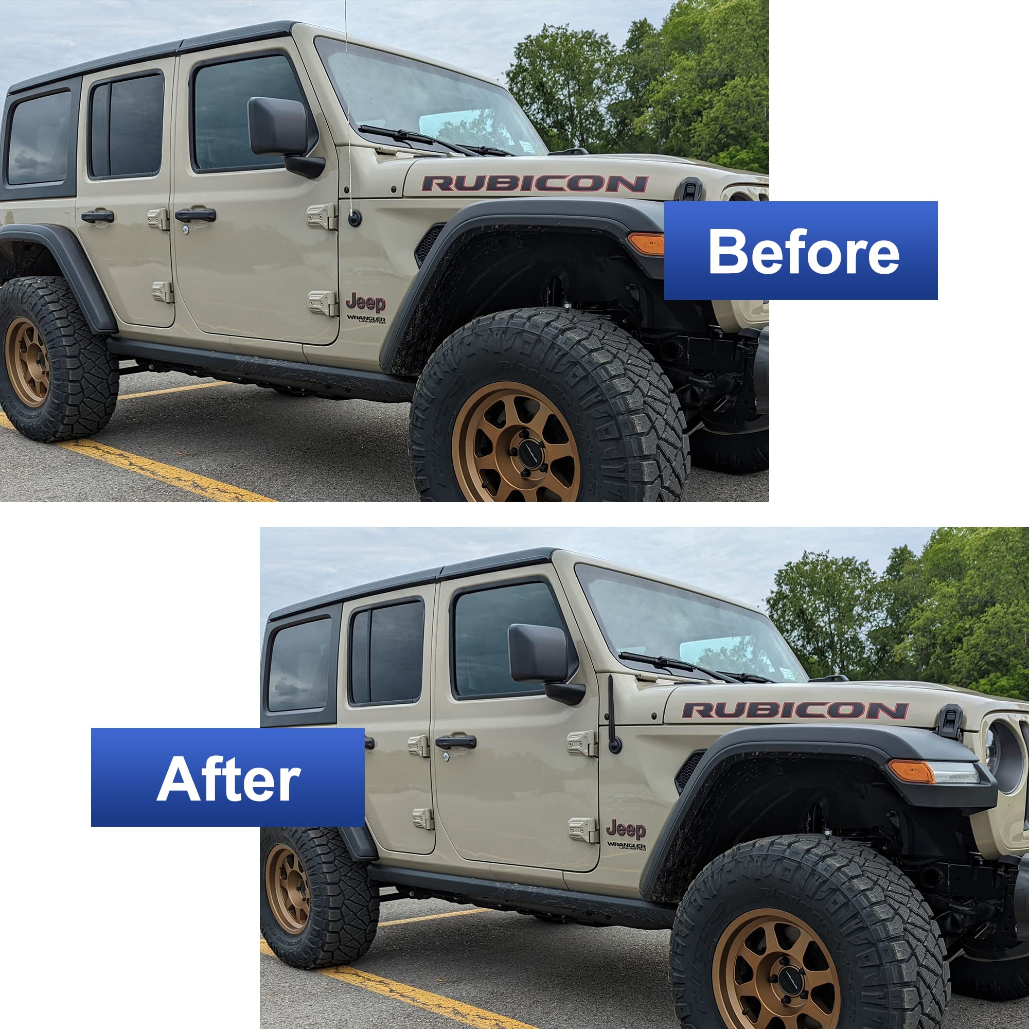 Short Antenna Compatible With Jeep Wrangler Gladiator Accessories 2007 2024 Antenna Replacement 6.5 Inch For Jeep Jk Jl Jt Sahar