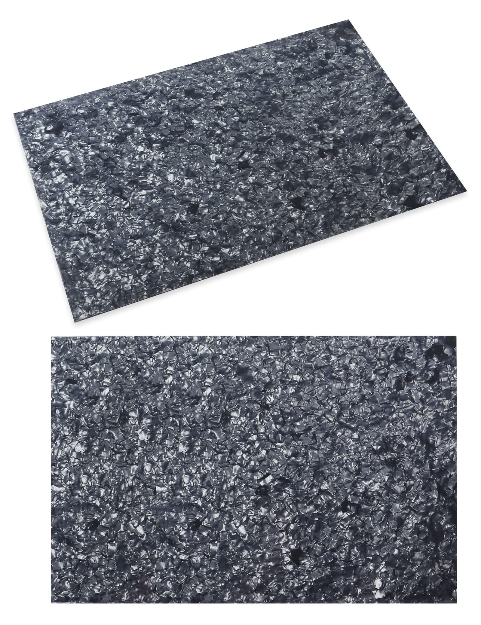 Mr.Power 11.6 X 17 Inch Diy Blank Guitar Bass Pickguard Material Scratch Plate Sheet Backplate For Strat Tele Fender Guitar Jazz P Bass Custom (4Ply Gray Pearl)