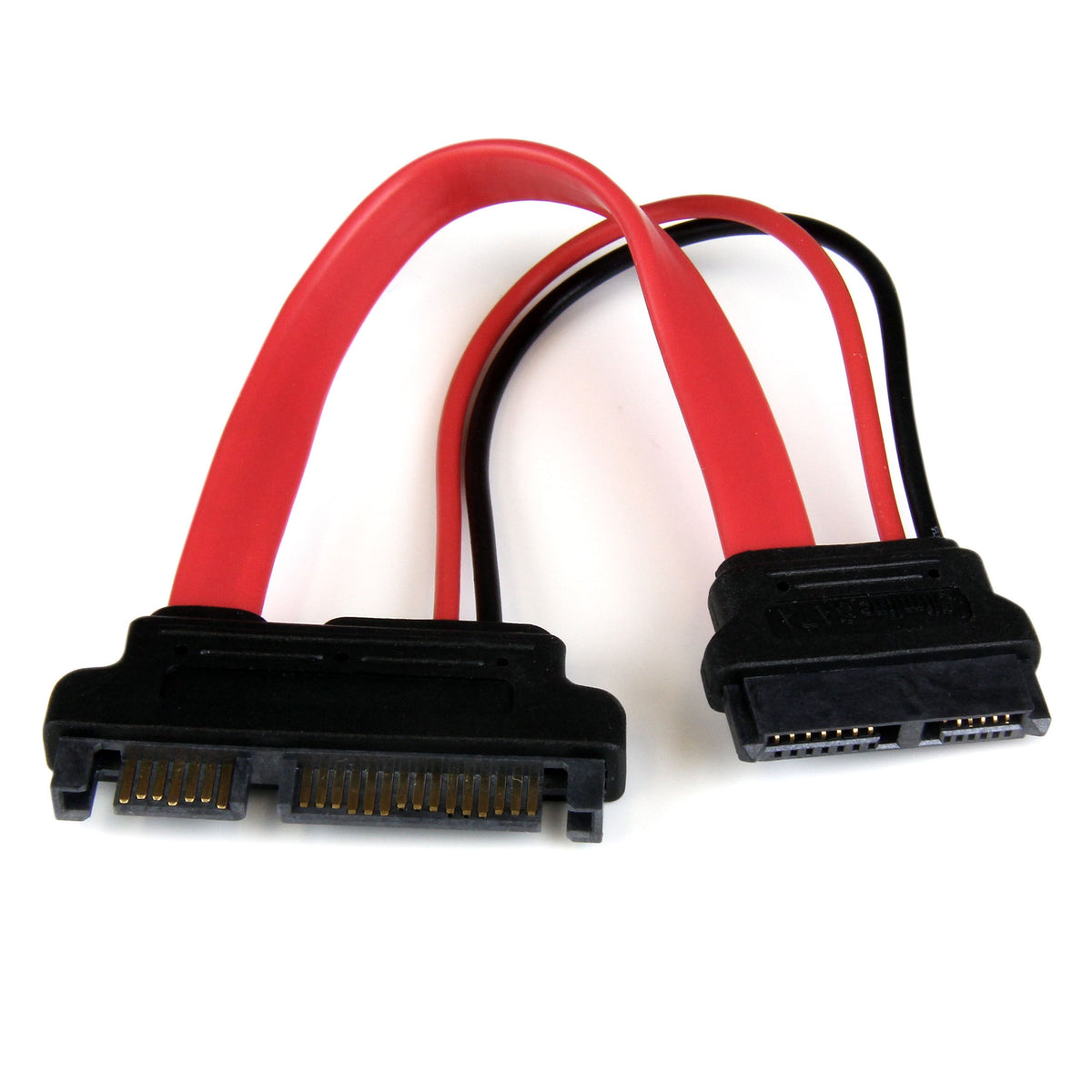 Startech.Com 6In Slimline Sata To Sata Adapter With Power   Slim Sata (F) To Sata (M)   Slimline Serial Ata To Sata (Slsataadap6